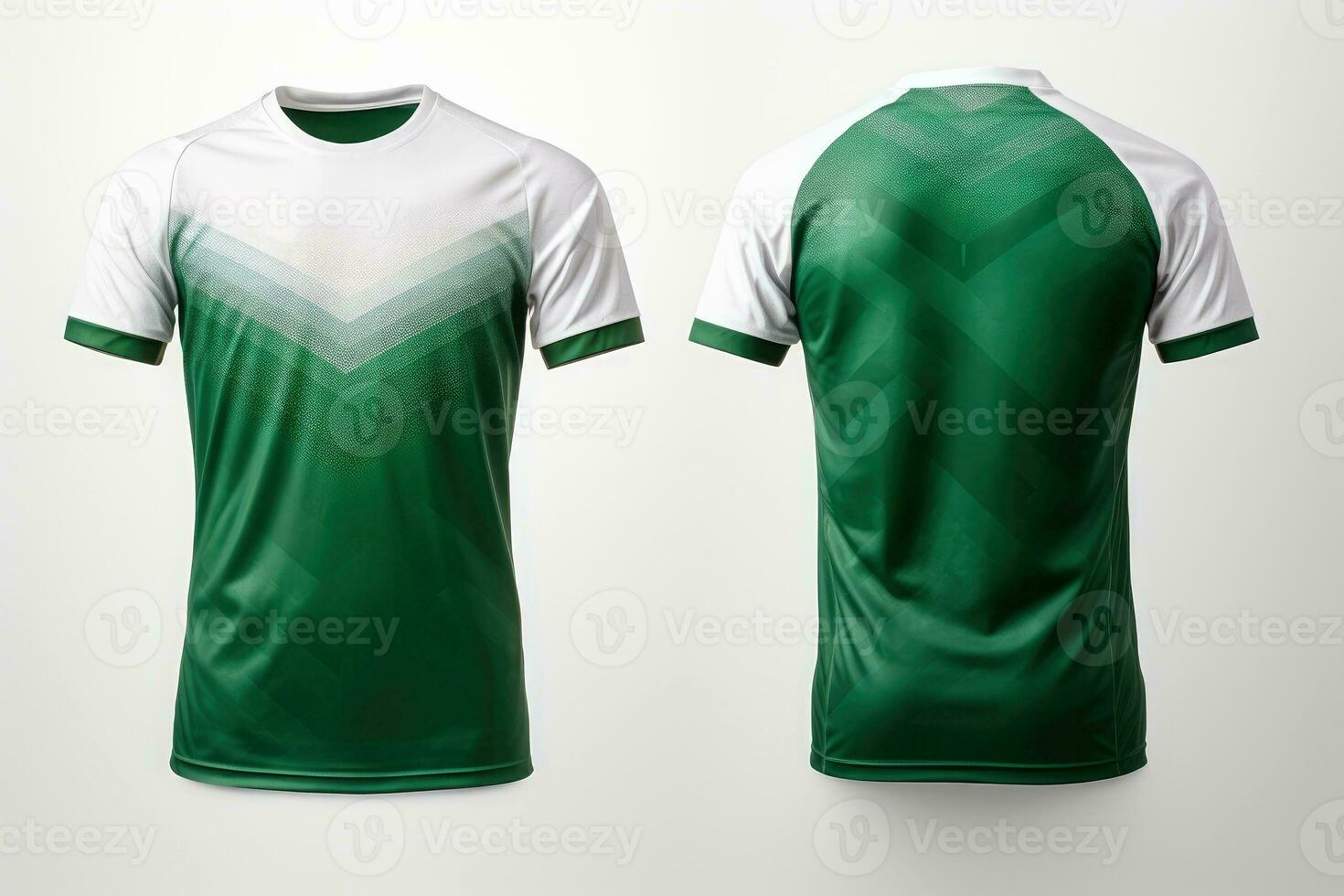 Mockup sports football team uniforms multicolors shirt, Generative AI illustration photo