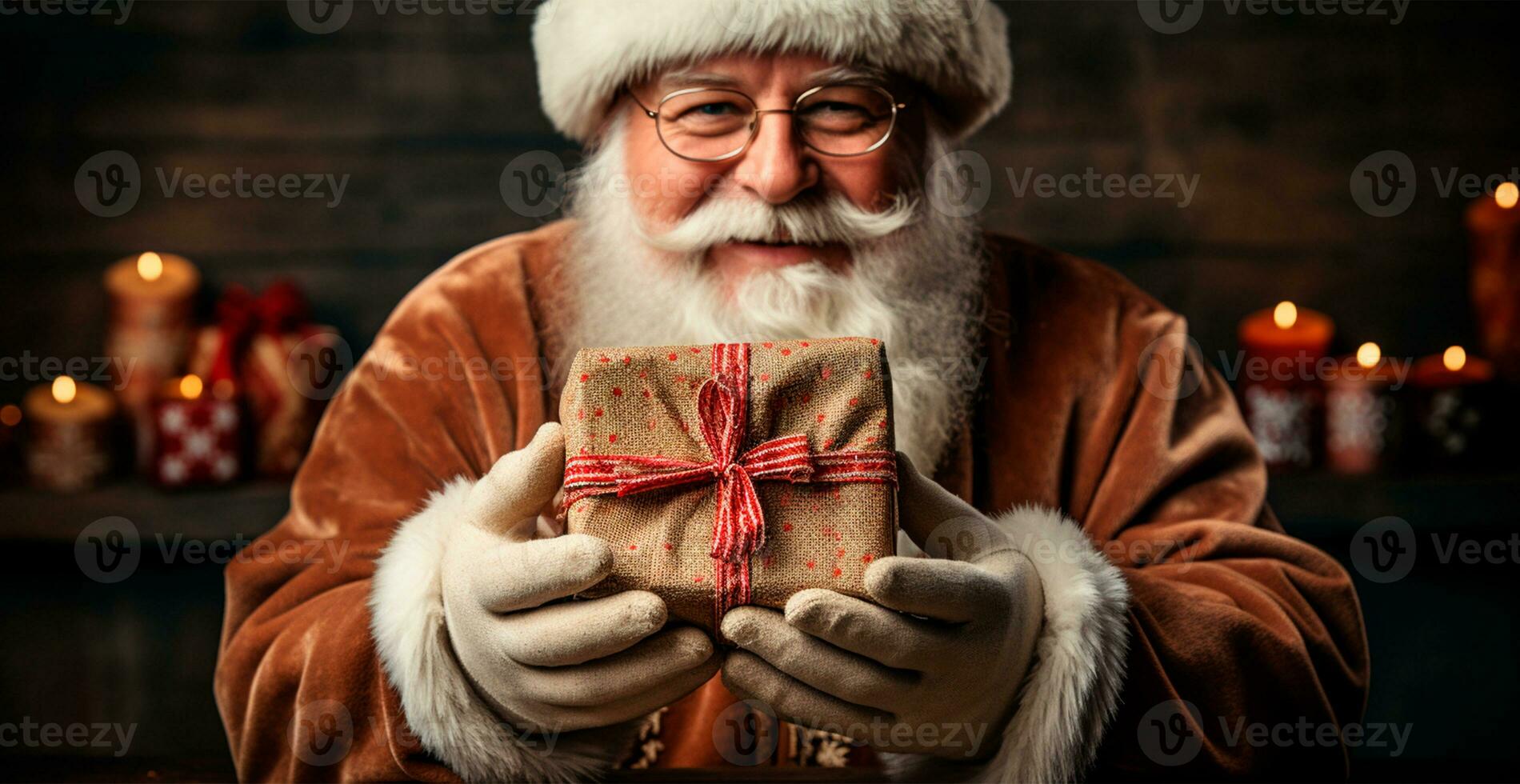 Santa Claus is a symbol of the Christmas New Year holiday - AI generated image photo