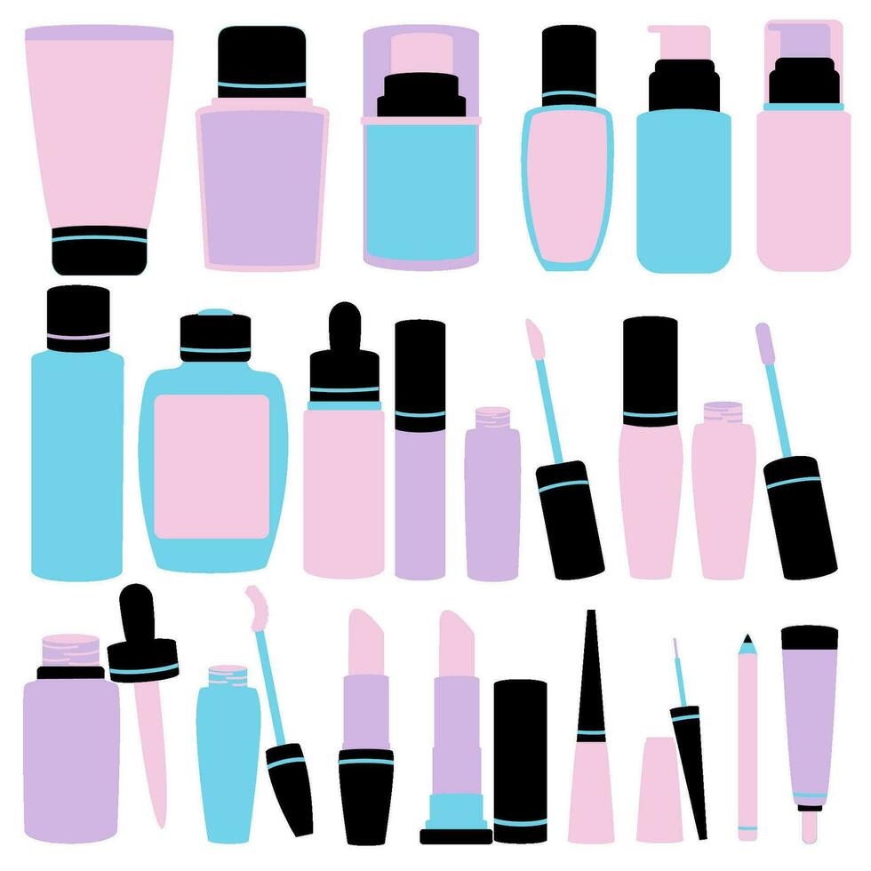 Make up tools illustration vector