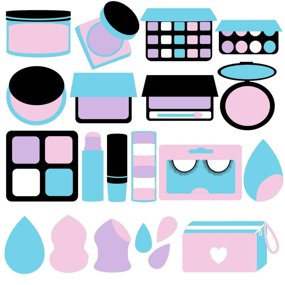 Make up tools illustration vector