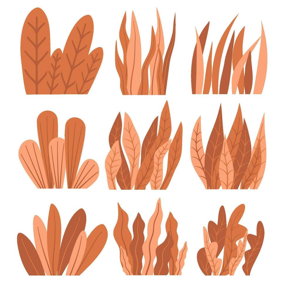 Autumn grass illustration vector