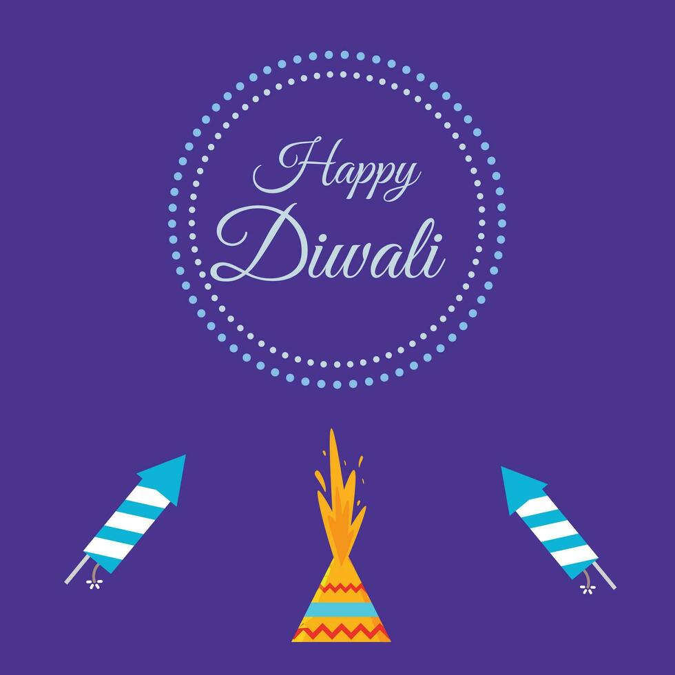 contento diwali póster gratis modelo vector