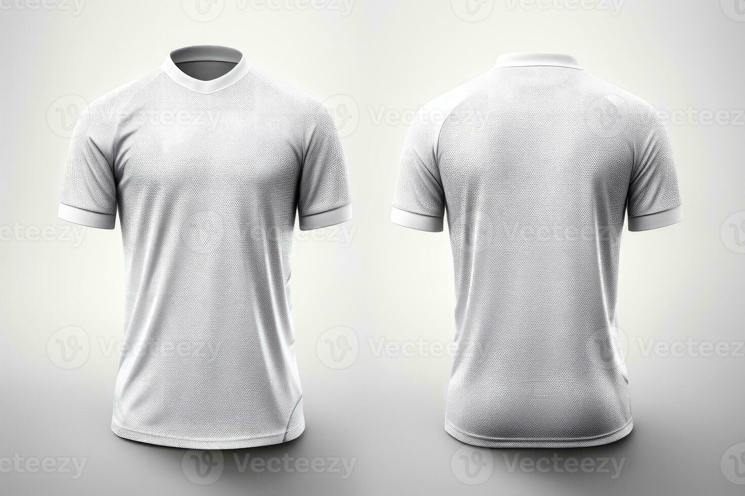 Mockup sports football team uniforms white shirt, Generative AI illustration photo