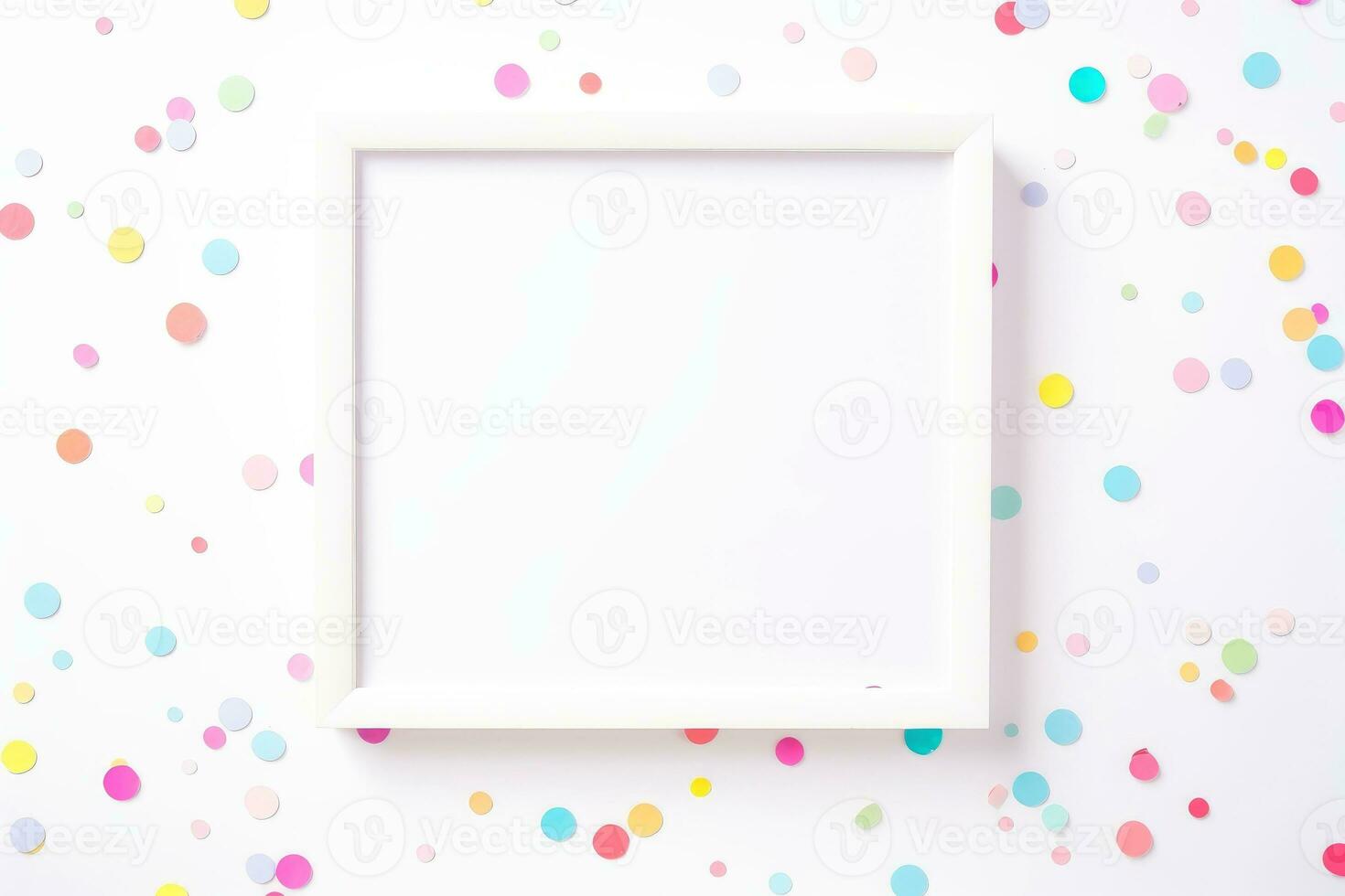 Mockup photo frames, Empty abstract shape framing for your design. template for picture, painting, poster, lettering or photo gallery, Generative AI illustration