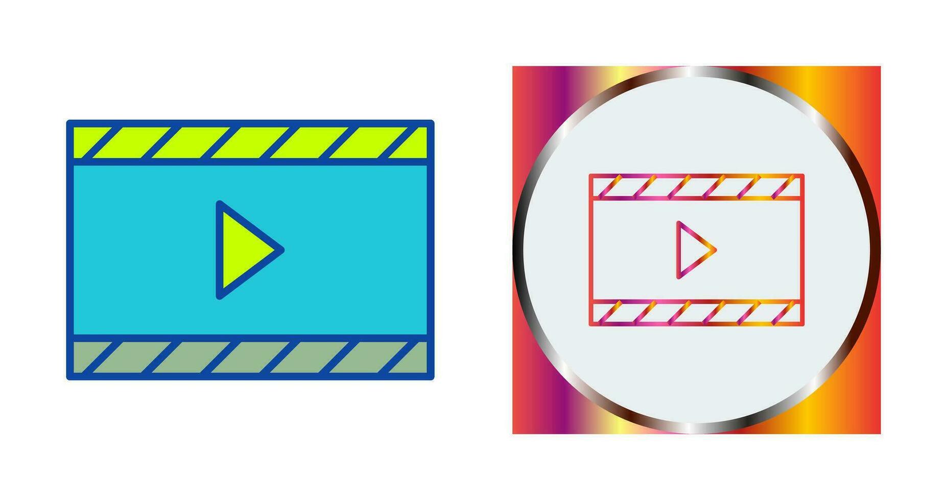 Unique Video and Animation Vector Icon