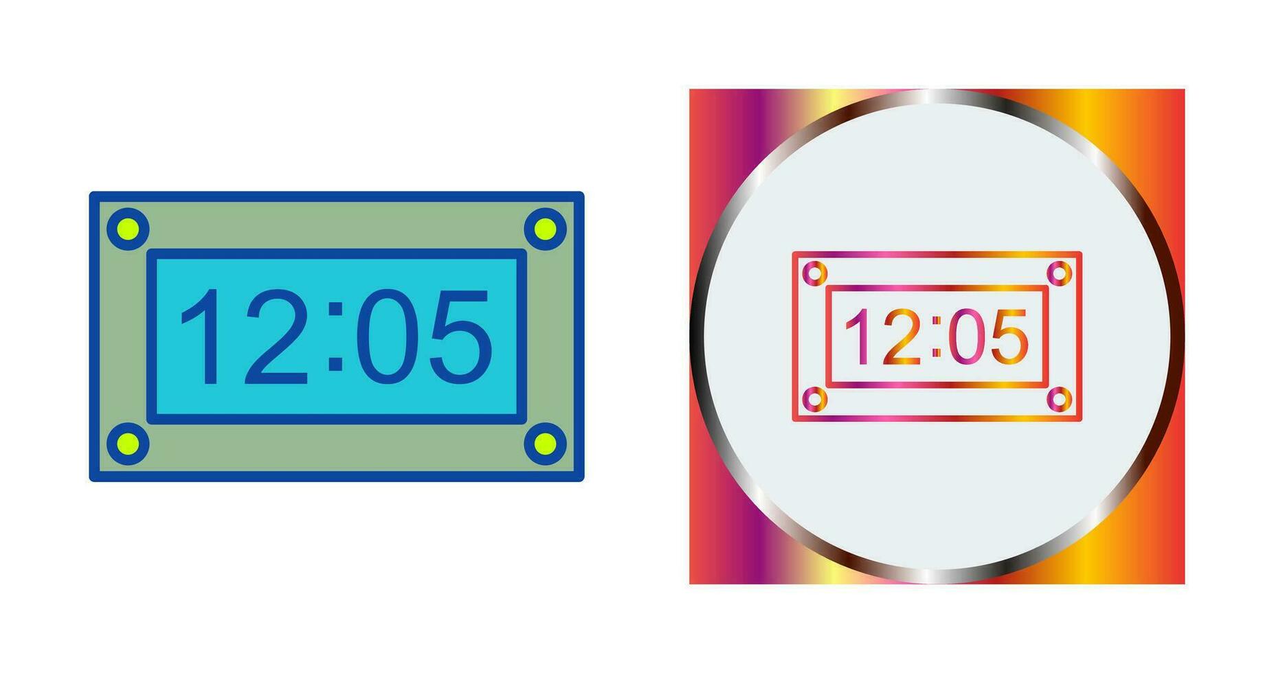 Unique Timer Vector Icon