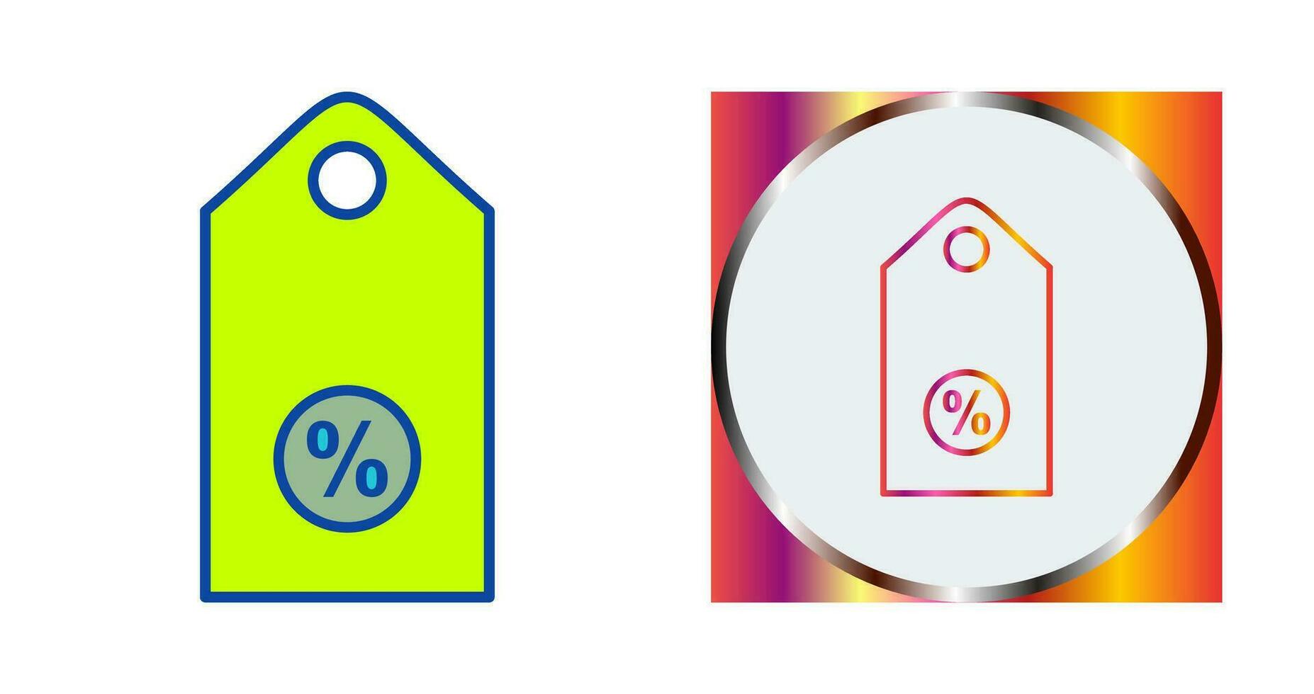 Unique Discount Tag II Vector Icon