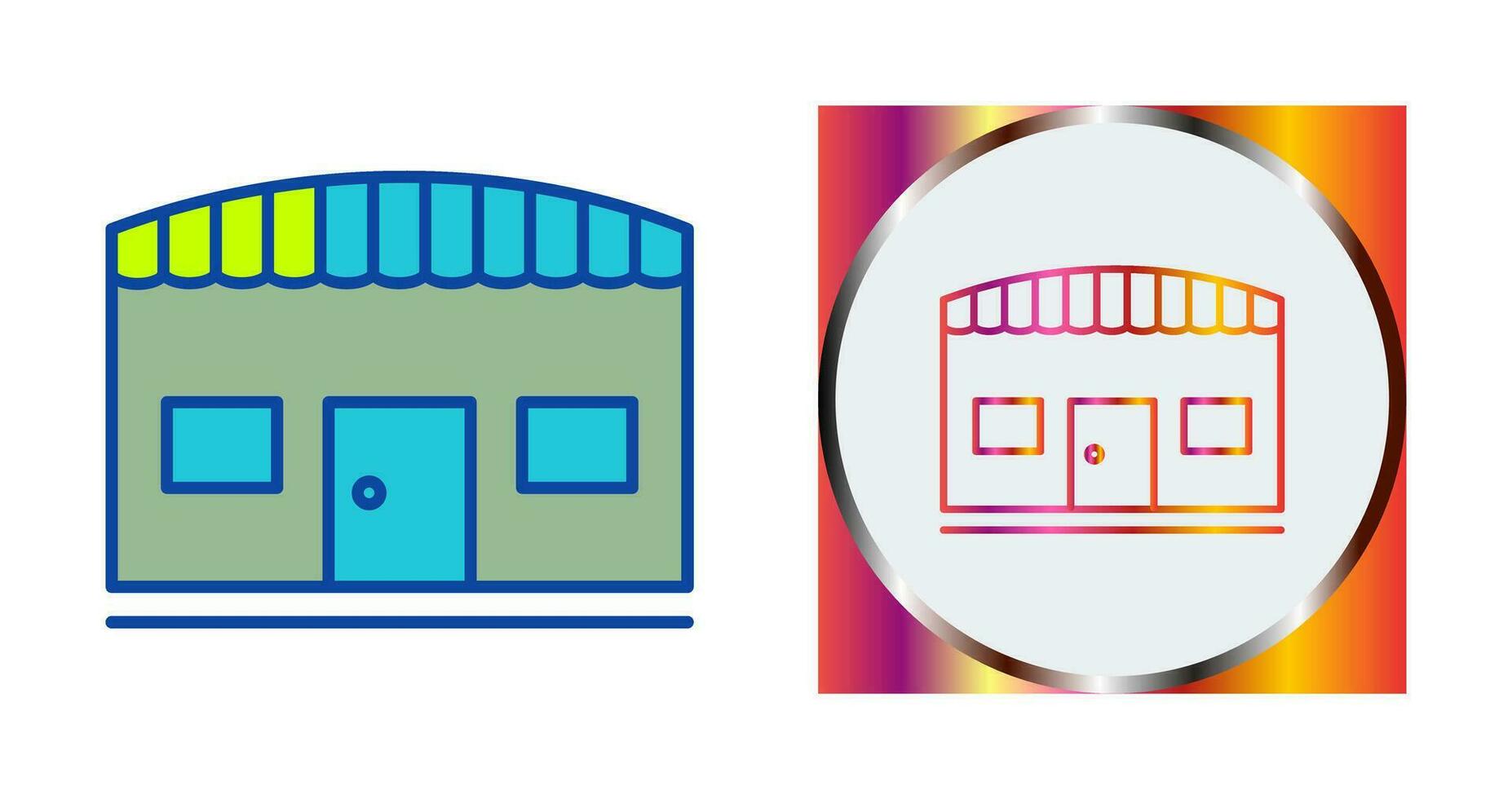 Unique Store Vector Icon