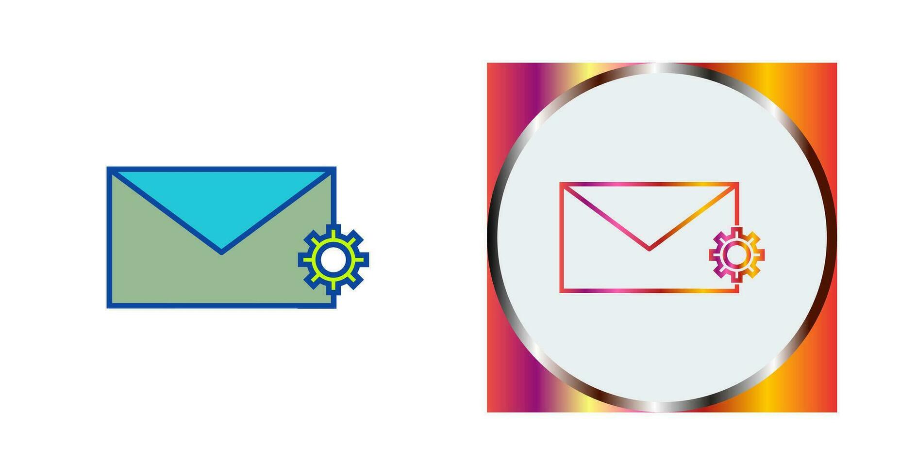 Unique Message Settings Vector Icon