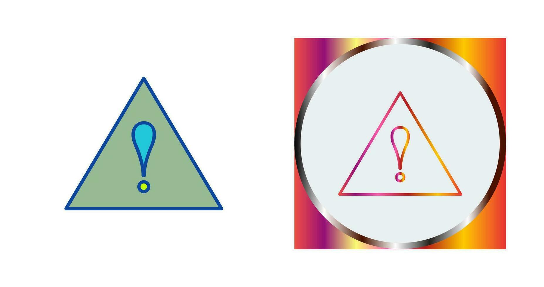 Unique Alert Vector Icon