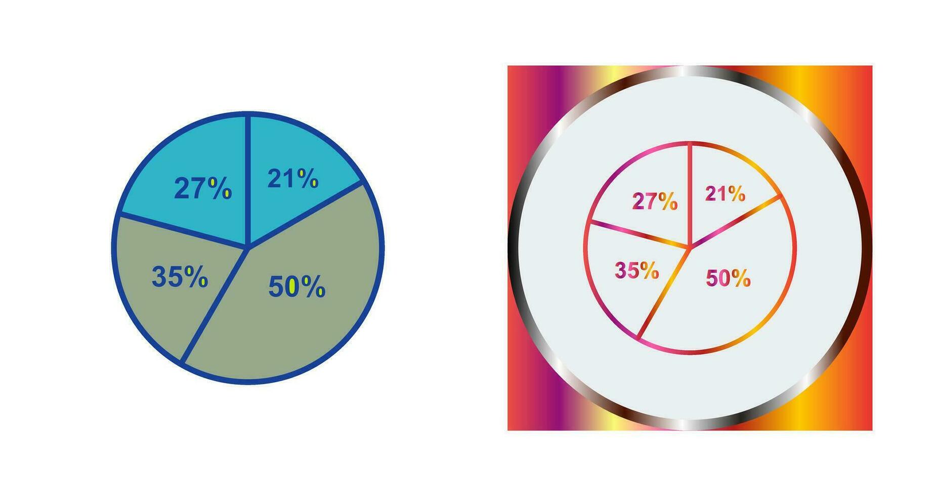 Pie Chart Vector Icon