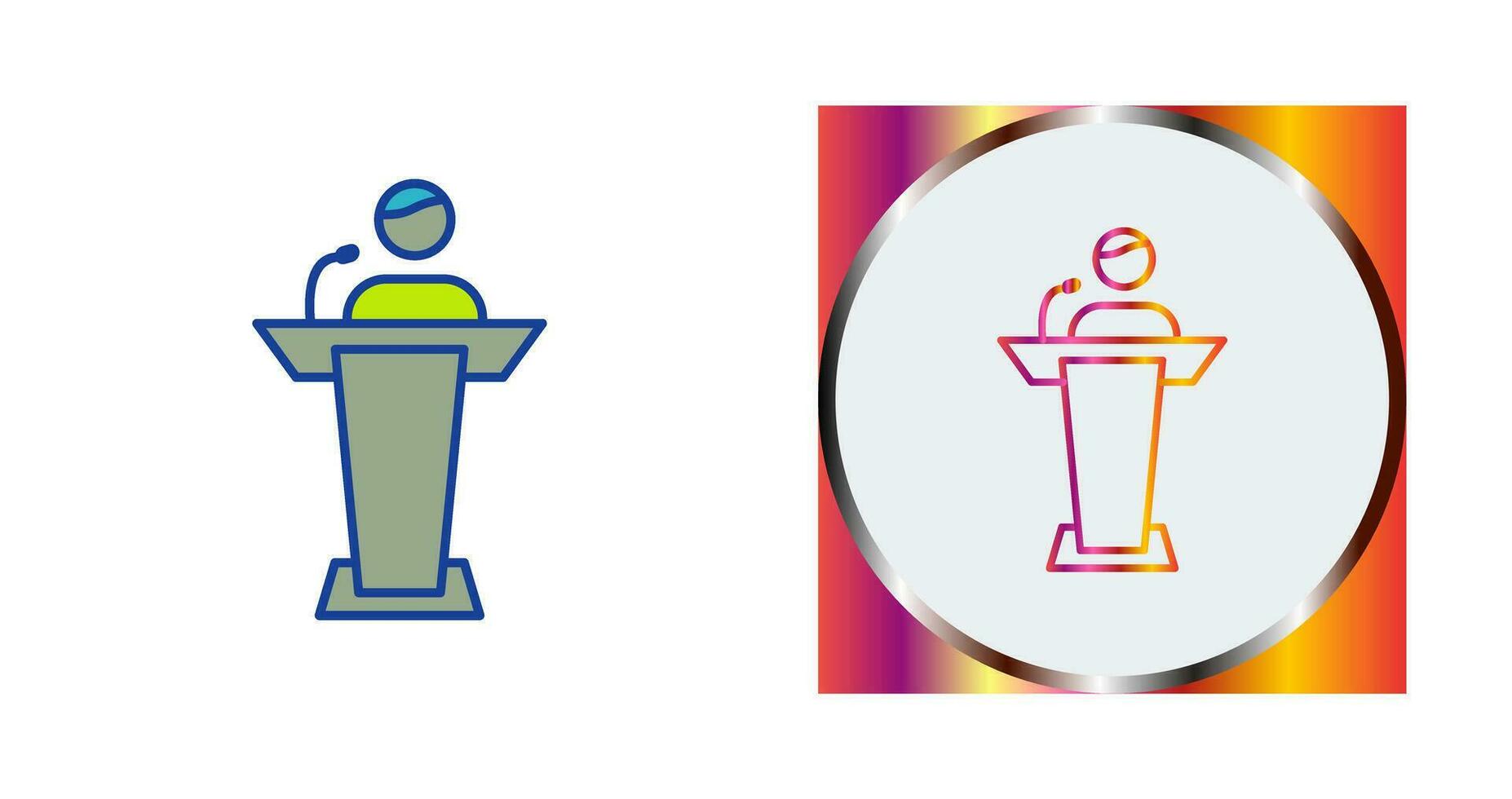 Elected Candidate Vector Icon