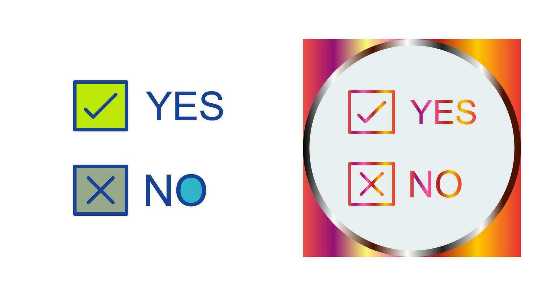 Yes No Option Vector Icon 29738229 Vector Art at Vecteezy