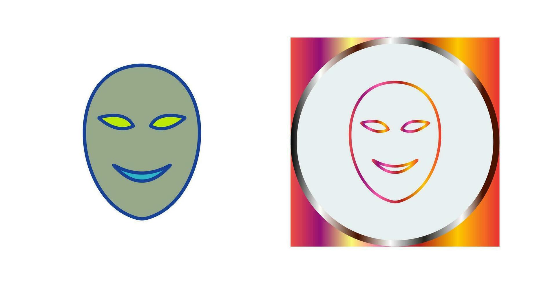 Ancient Face Mask Vector Icon