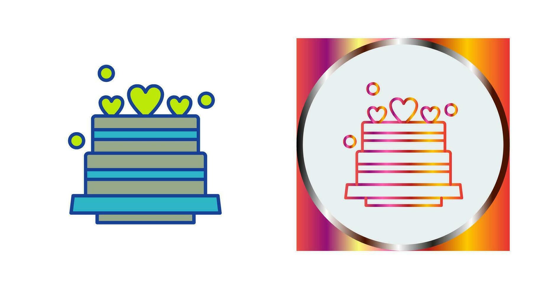 Wedding Cake Vector Icon
