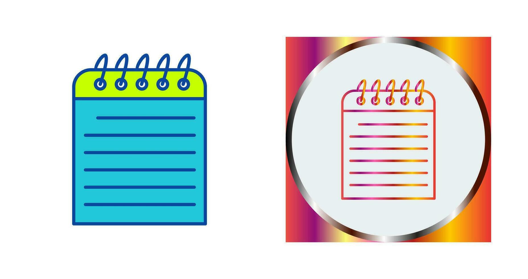 Unique Note Vector Icon