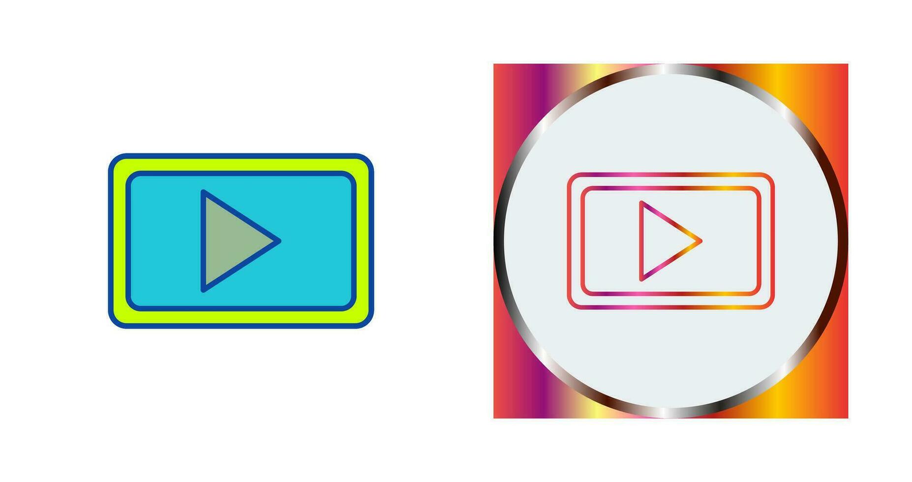 Unique Video Communication Vector Icon
