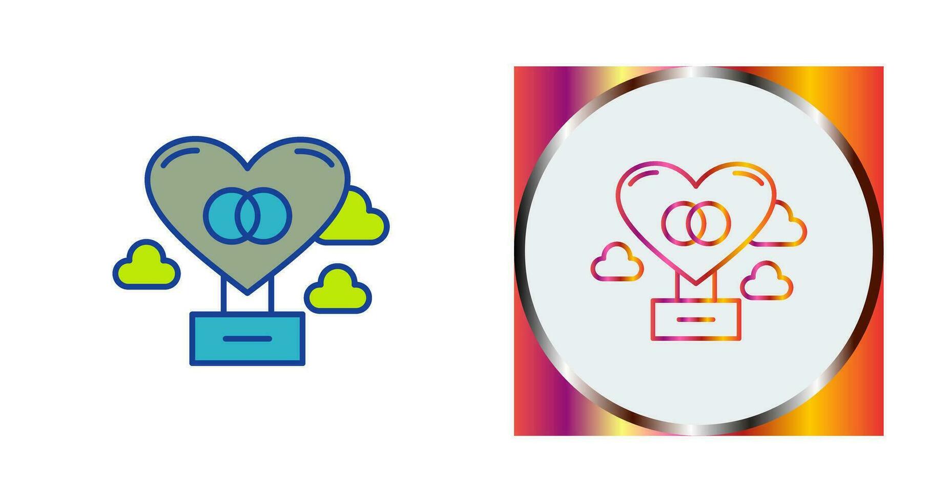 Hot Air Balloon Vector Icon