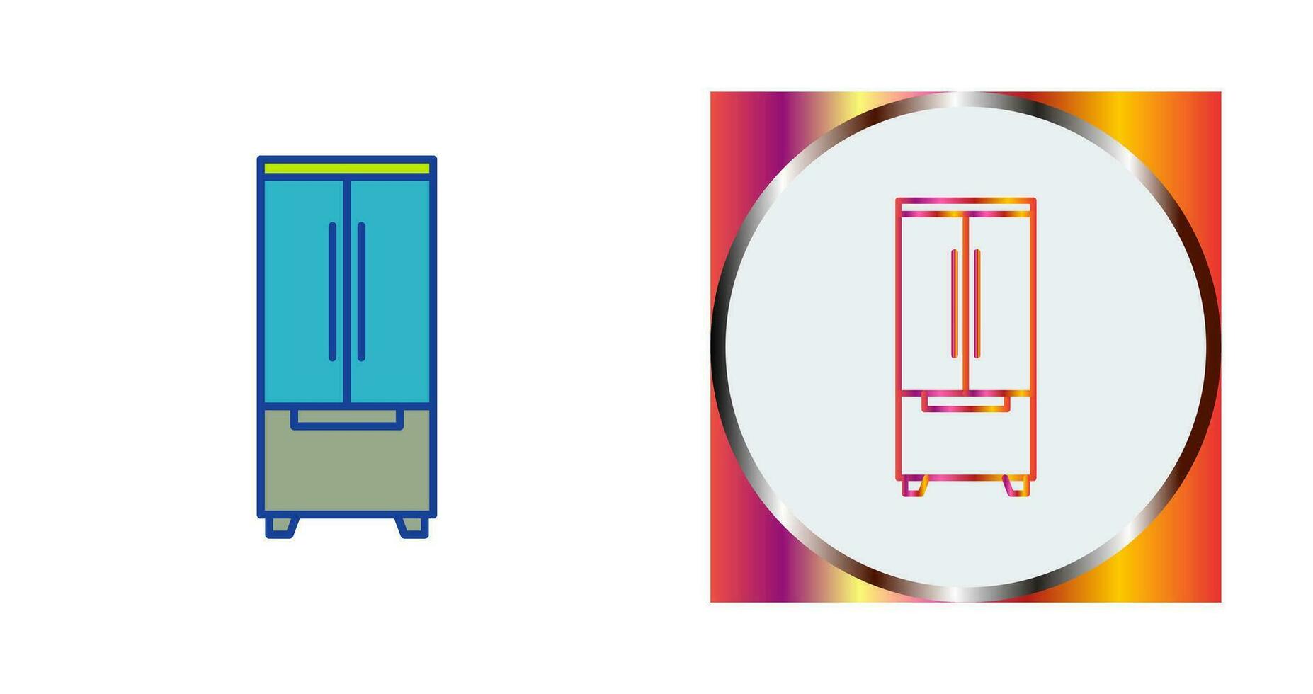 icono de vector de refrigerador