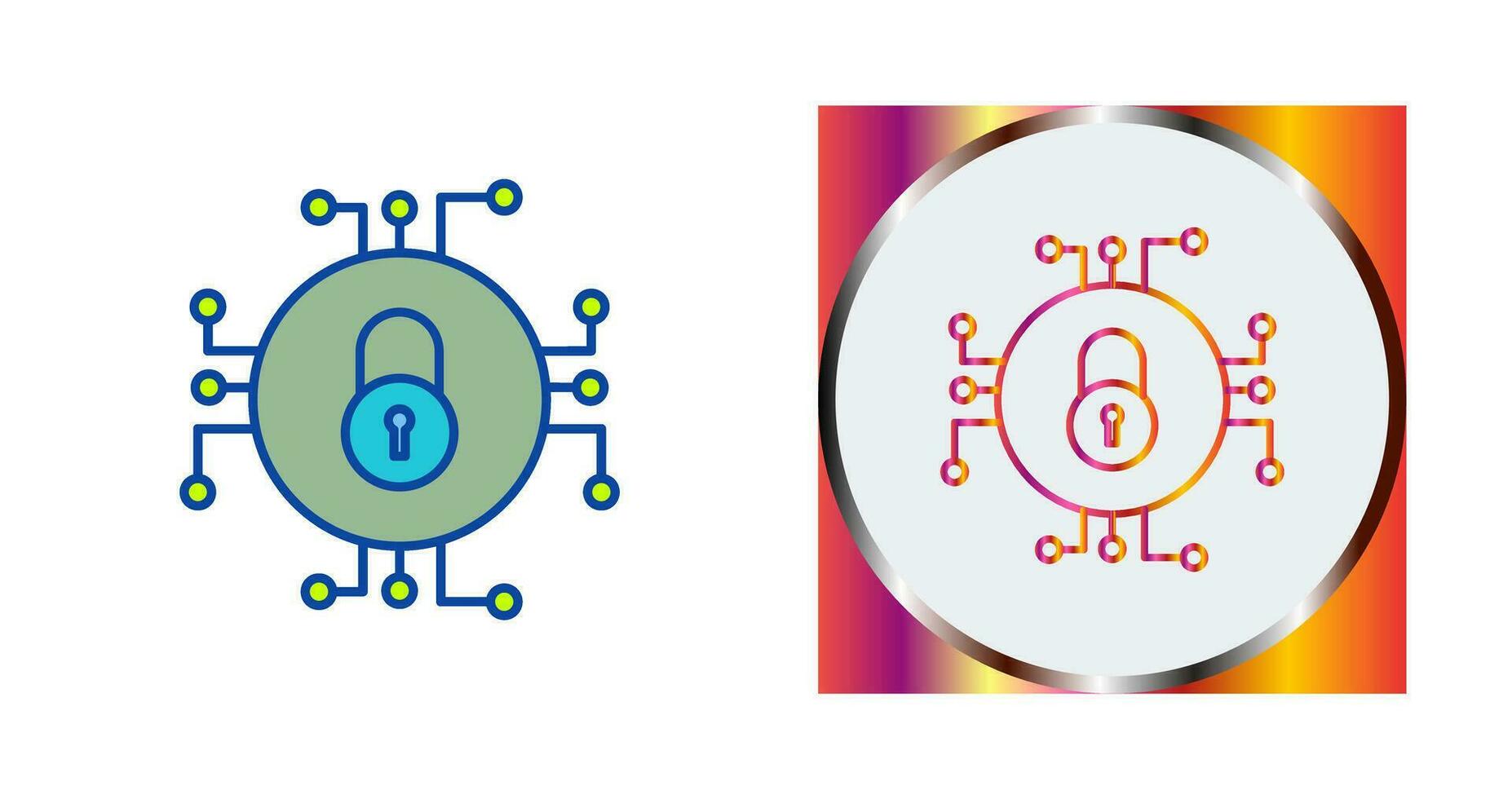 Unique Data Security Vector Icon