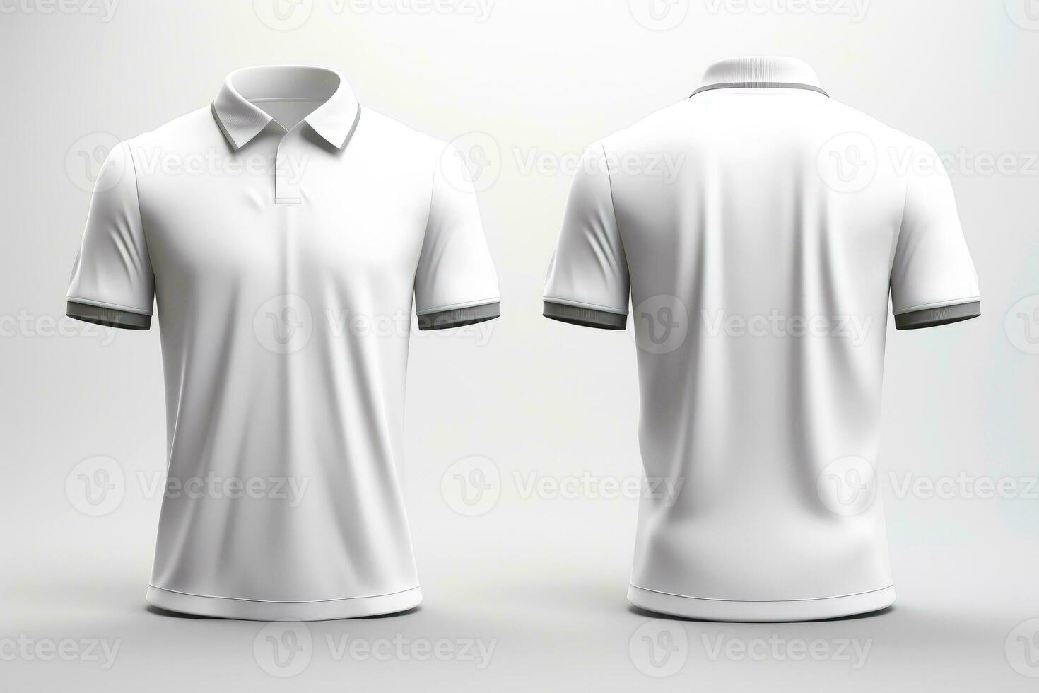 Mockup sports football team uniforms white shirt, Generative AI illustration photo