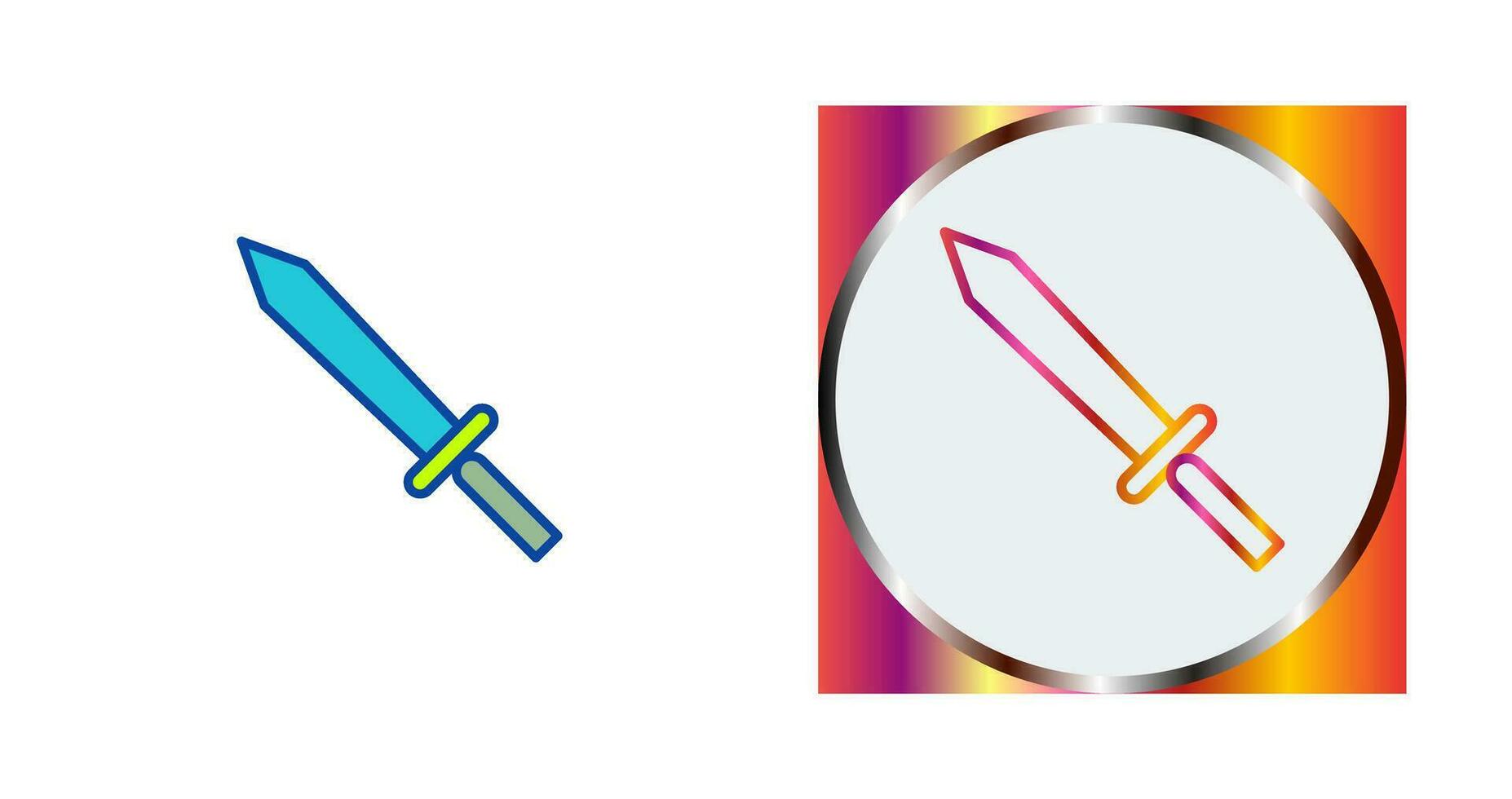 Unique Sword Vector Icon