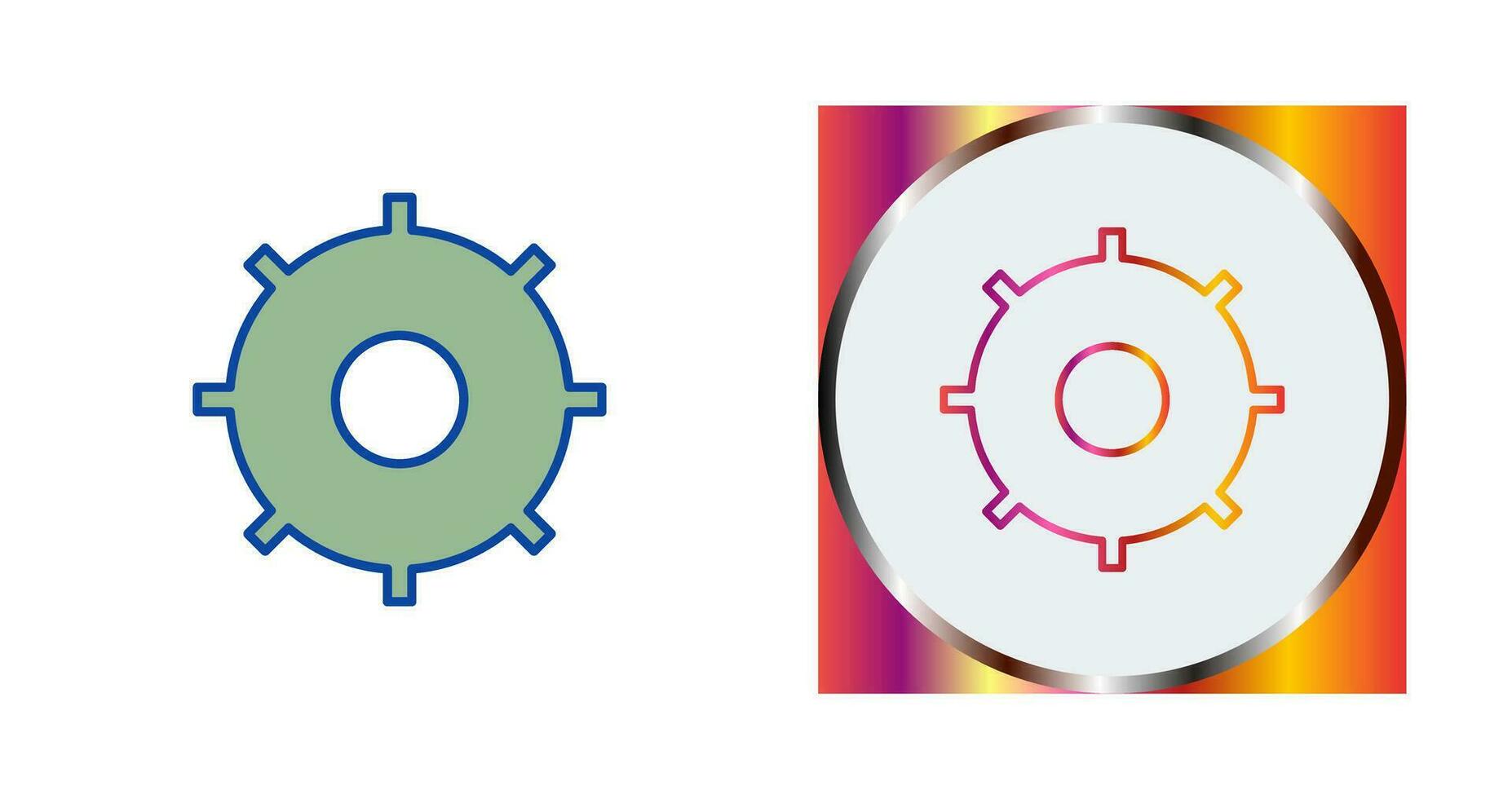 icono de vector de configuración única