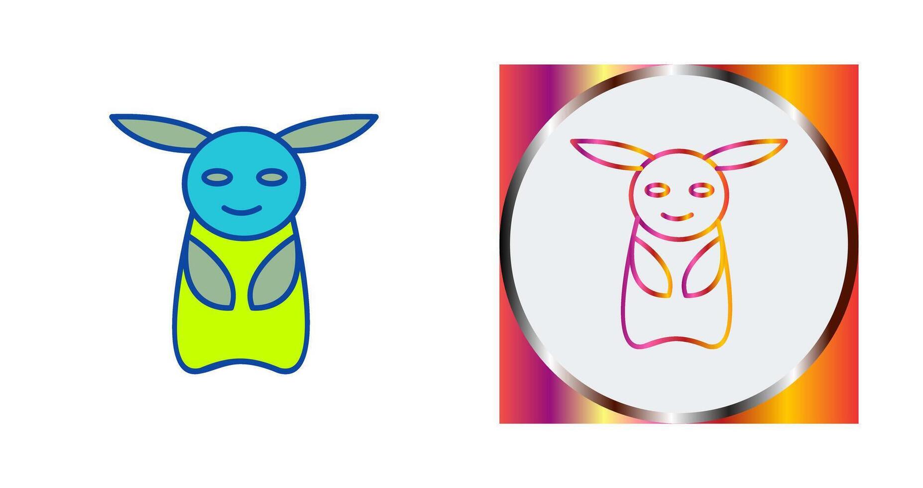 Unique Game Character Vector Icon