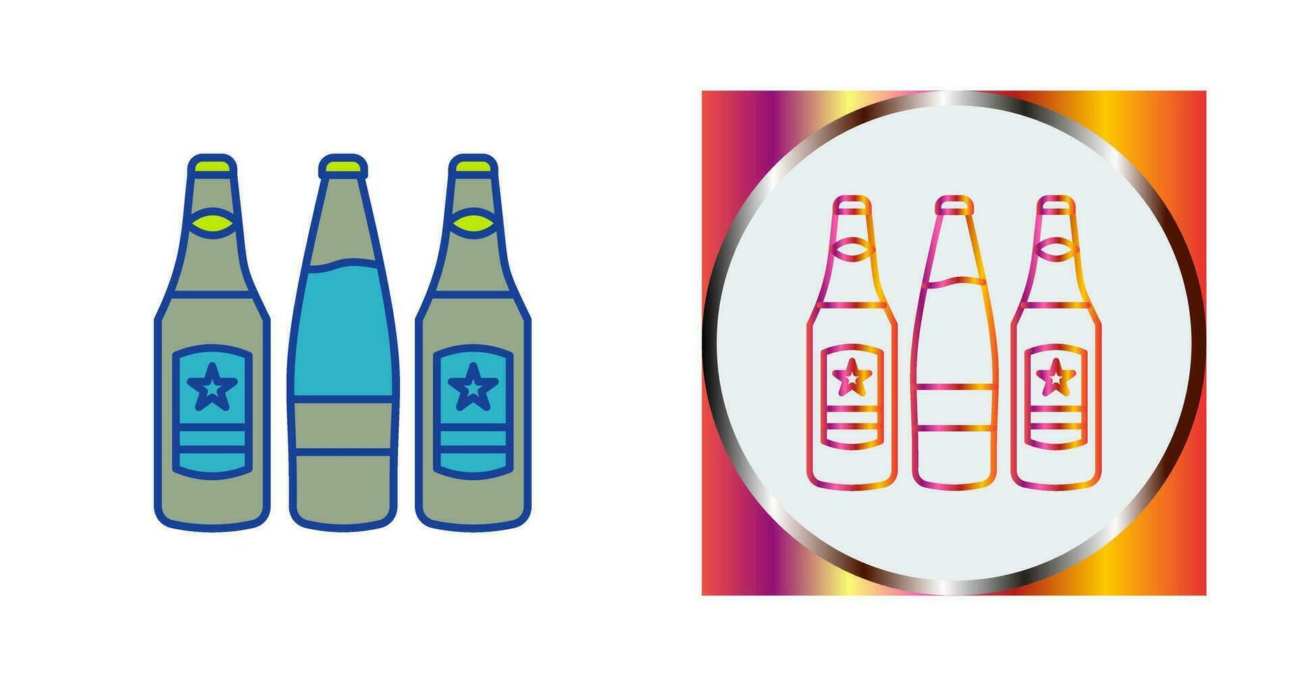 Beer Bottles Vector Icon