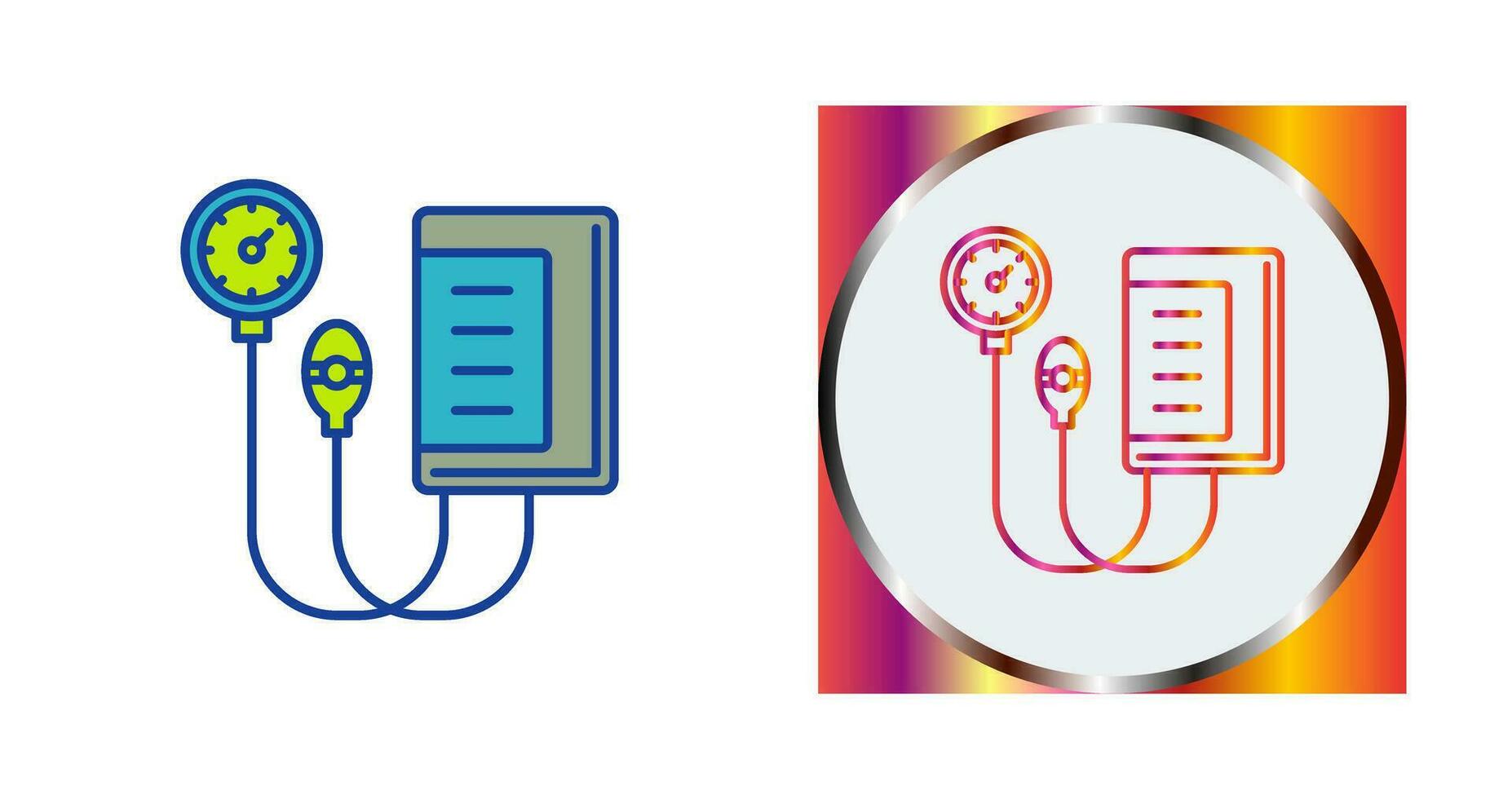 icono de vector de manómetro de presión arterial