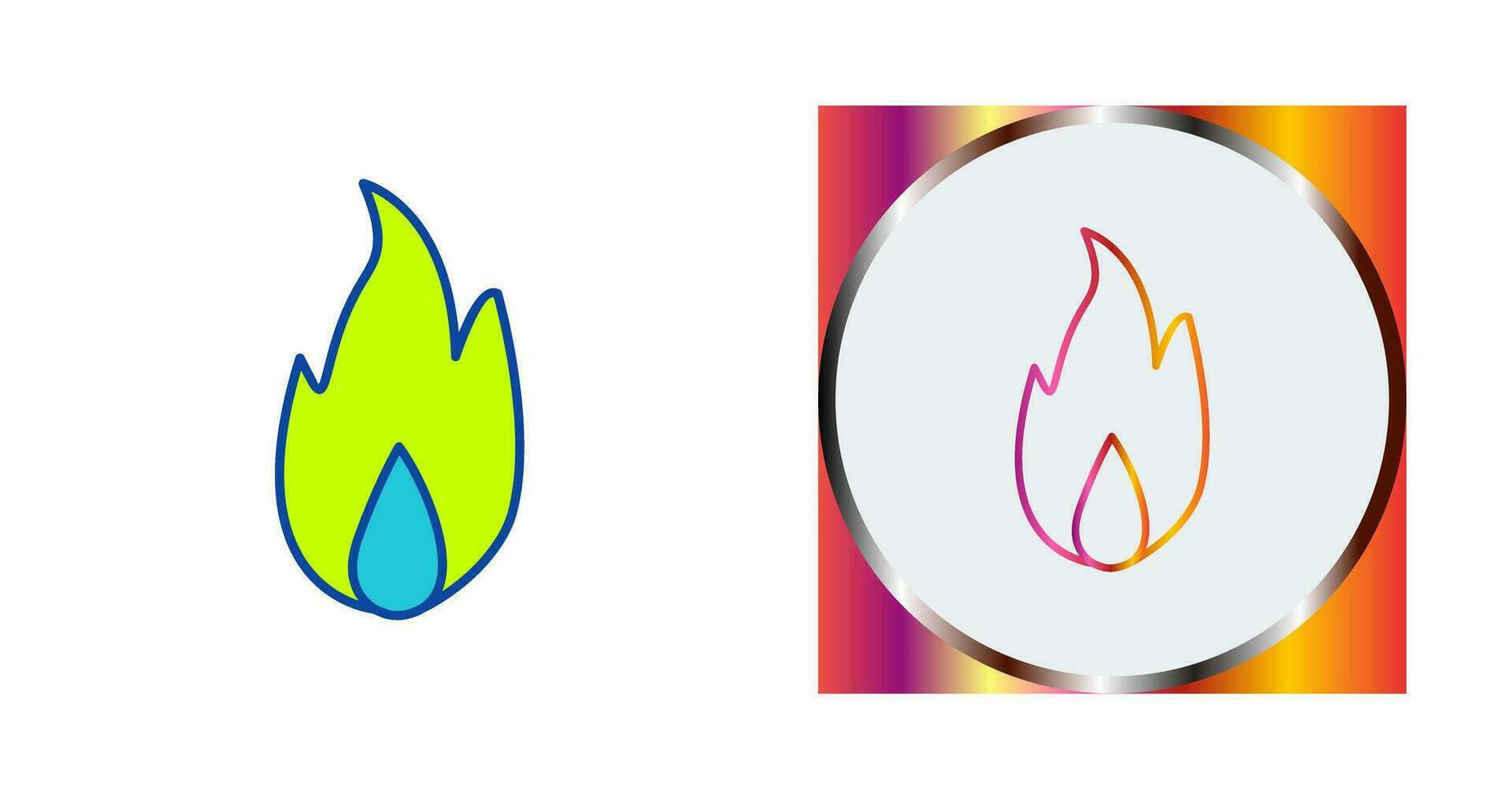 Unique Fire Vector Icon