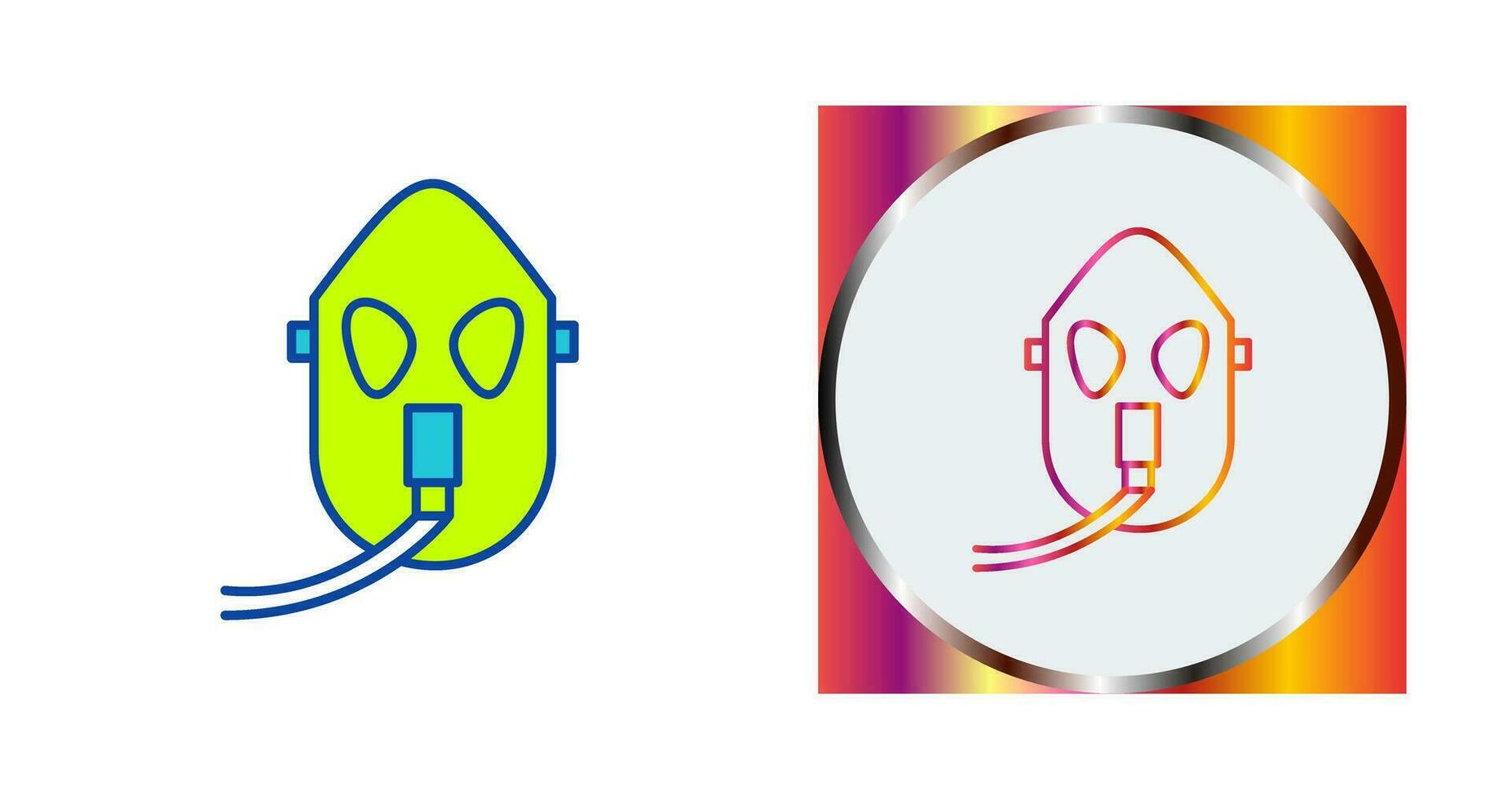 Unique Oxygen Mask Vector Icon