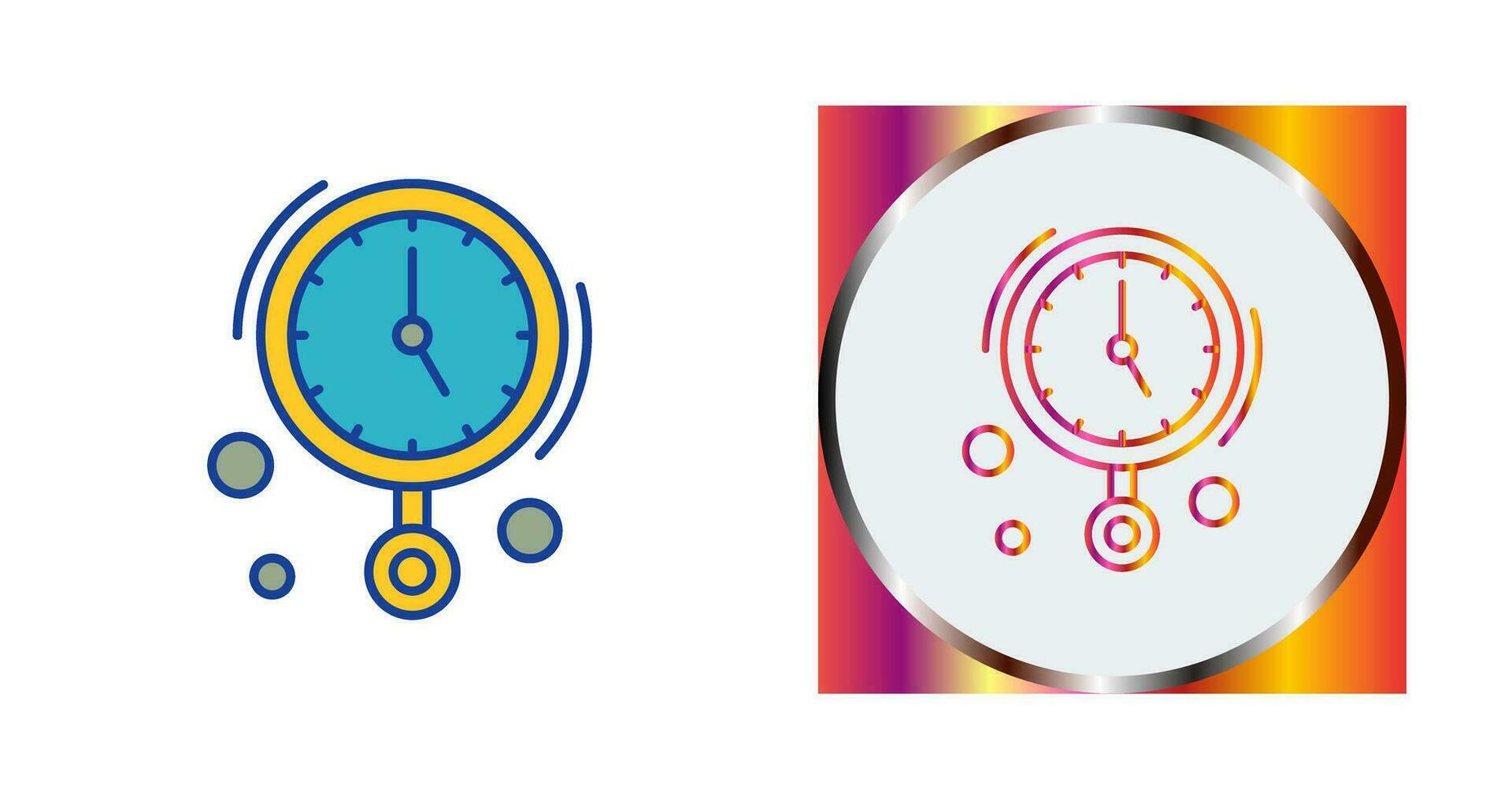 Wall Clock Vector Icon