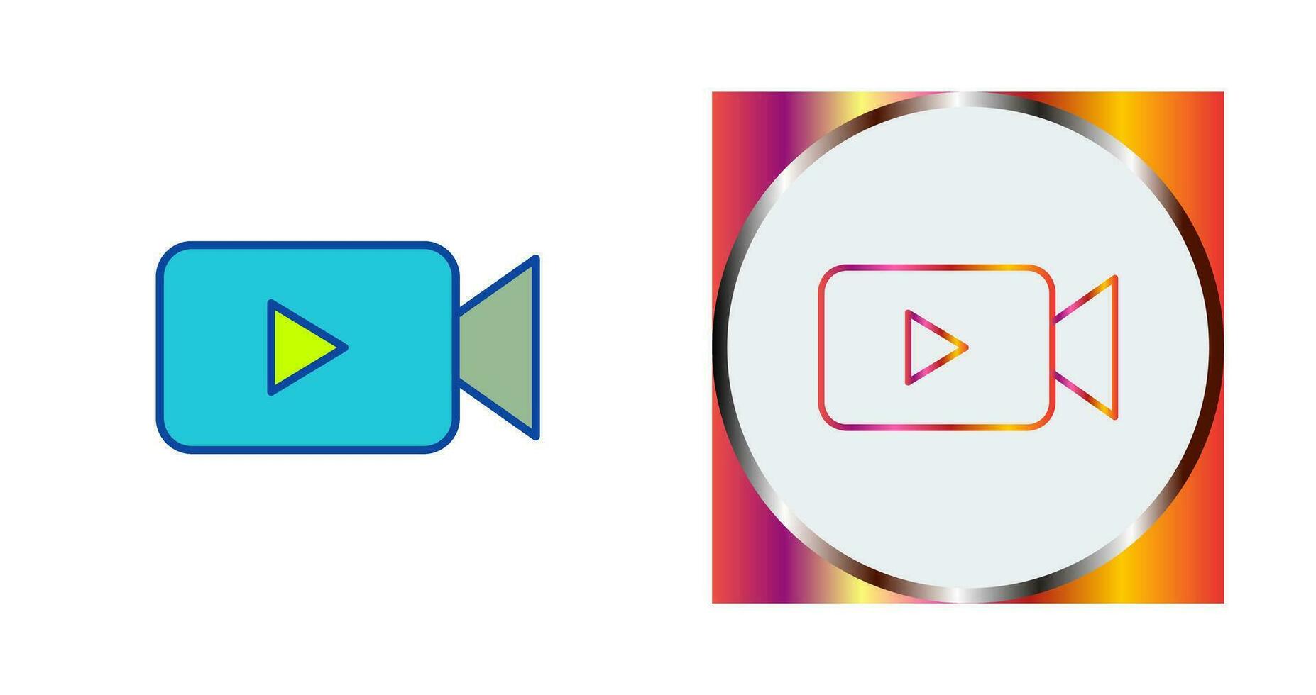 Unique Video Vector Icon