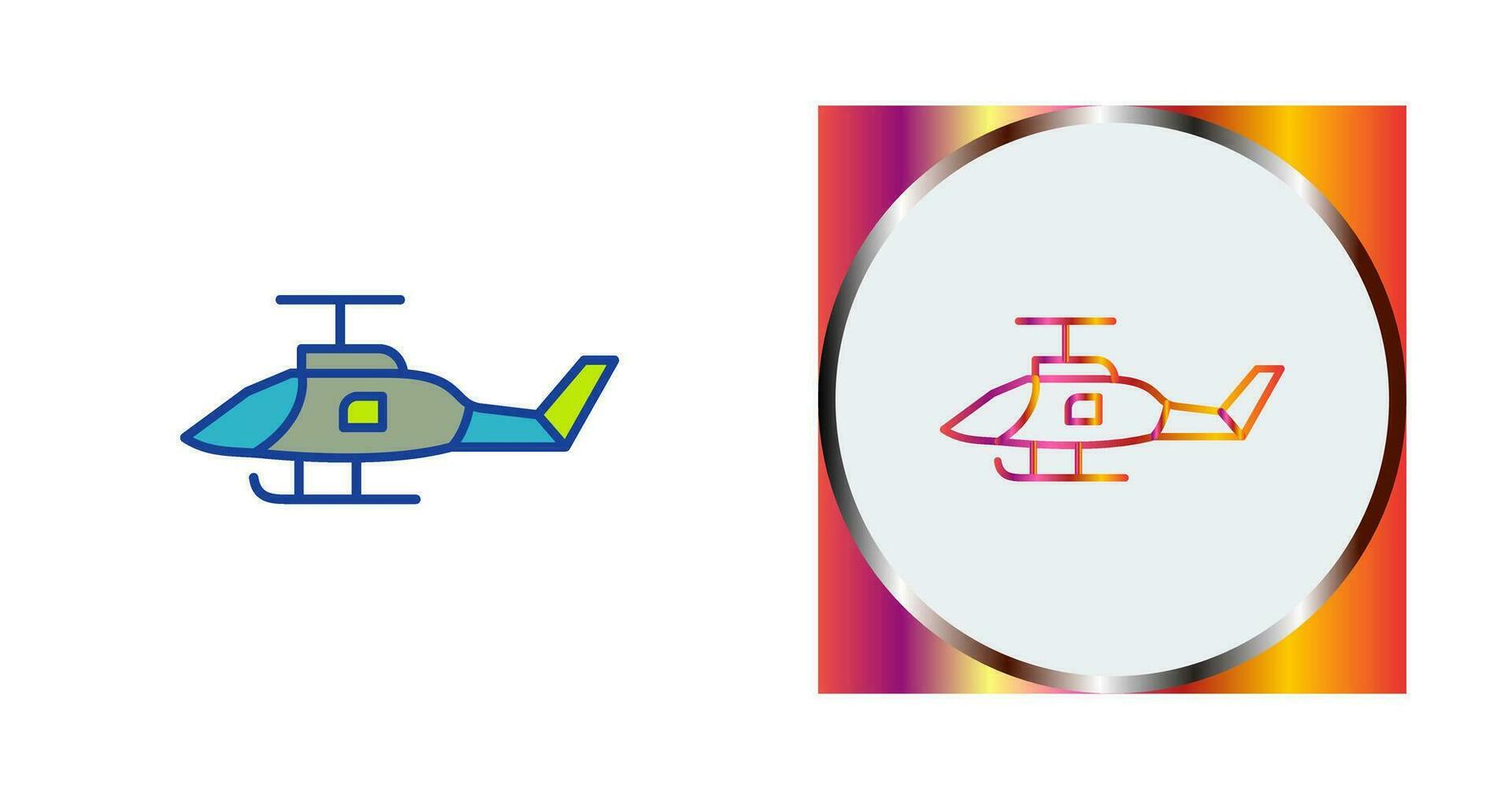 Military Helicopter Vector Icon