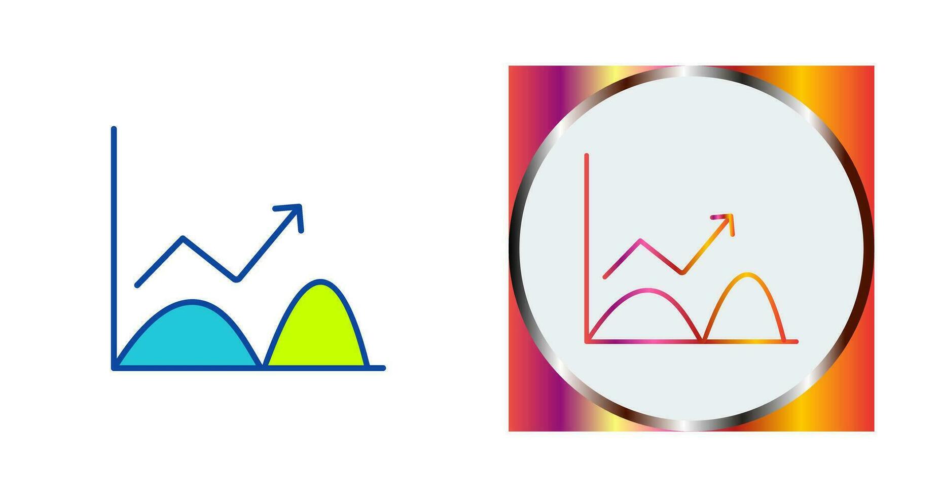 Trend in Graph Vector Icon