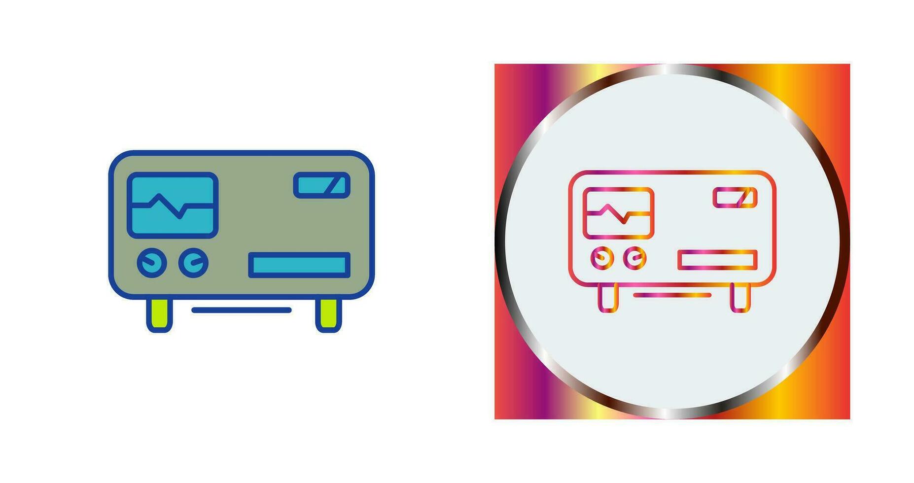 Oscillscope Vector Icon