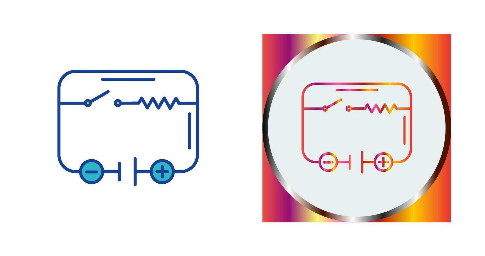 icono de vector de circuito eléctrico