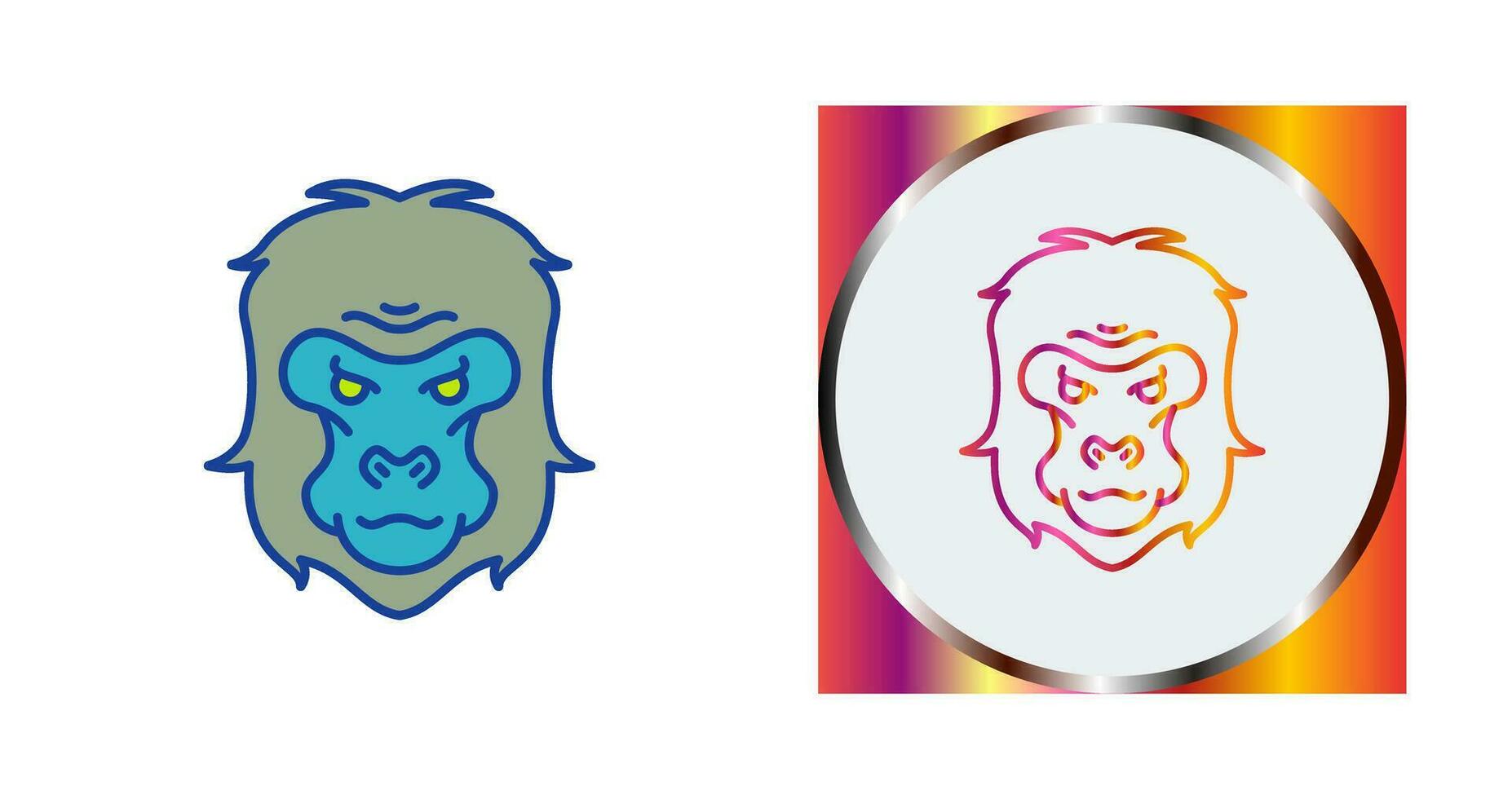 Gorilla Vector Icon