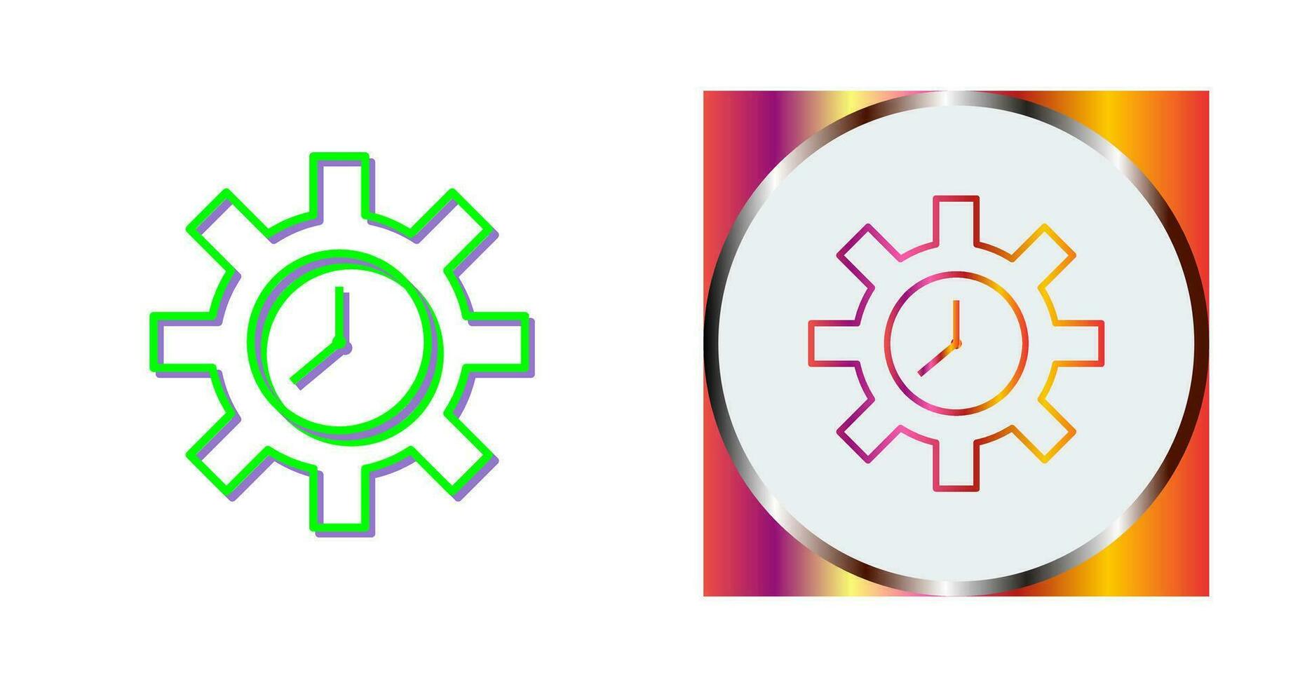 Unique Time Optimization Vector Icon