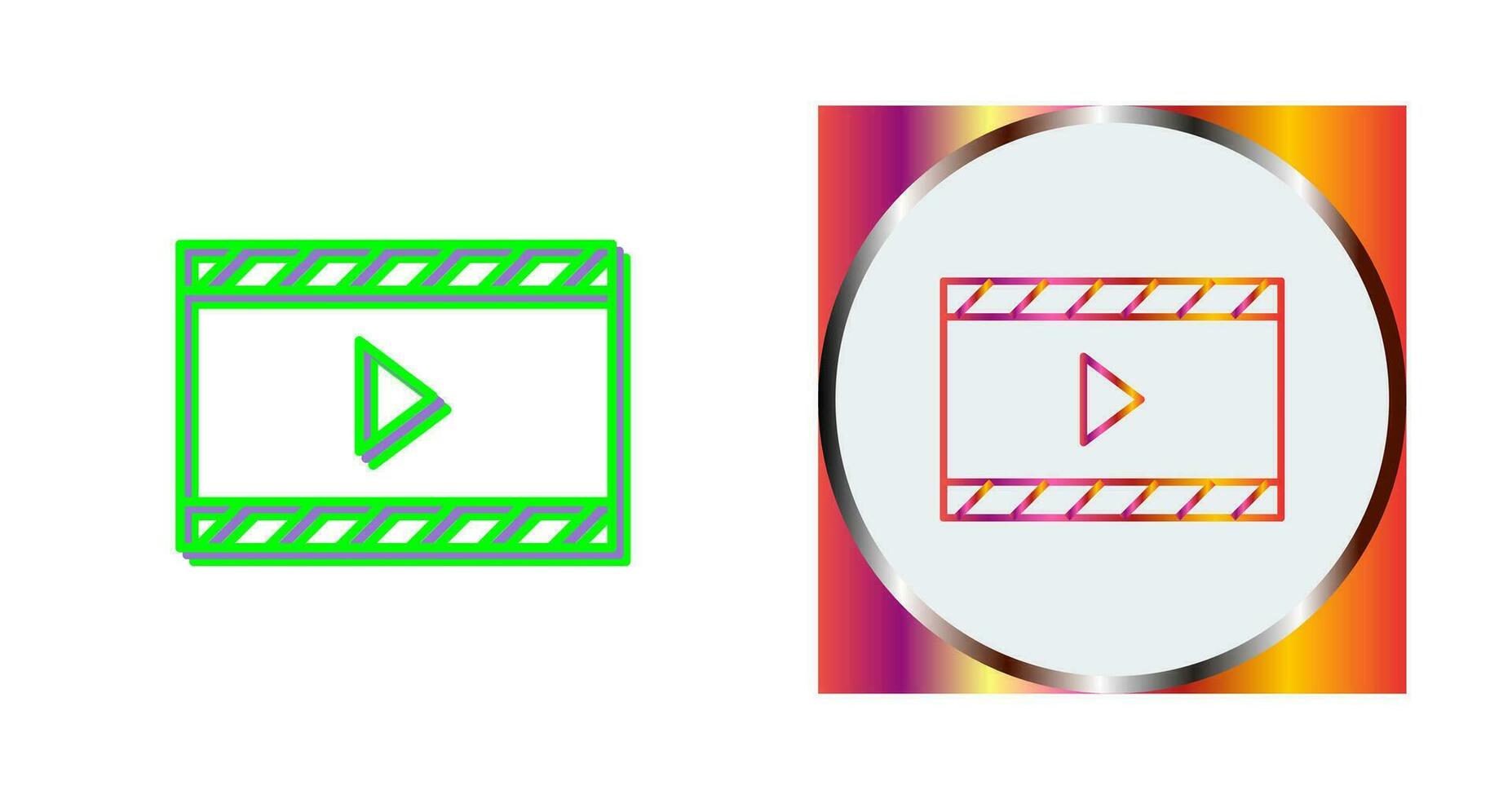 Unique Video and Animation Vector Icon