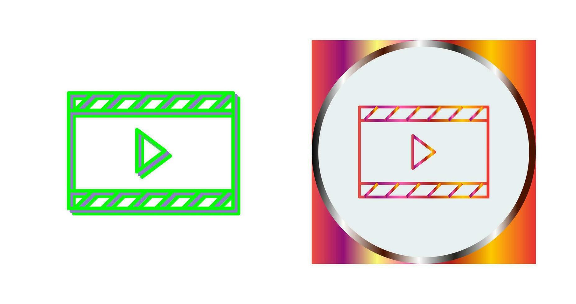 Unique Video and Animation Vector Icon