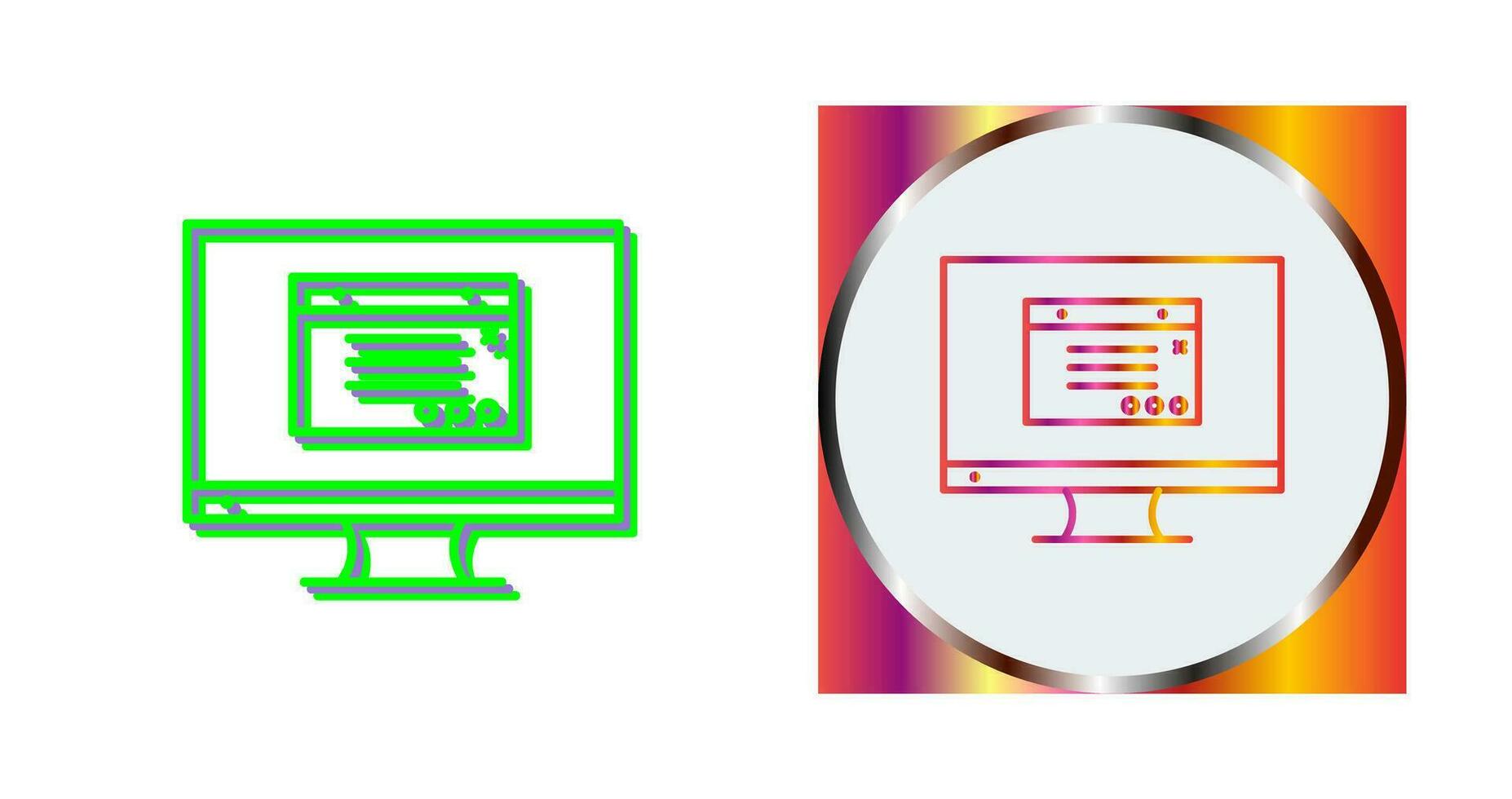 Unique Internet Ads Vector Icon