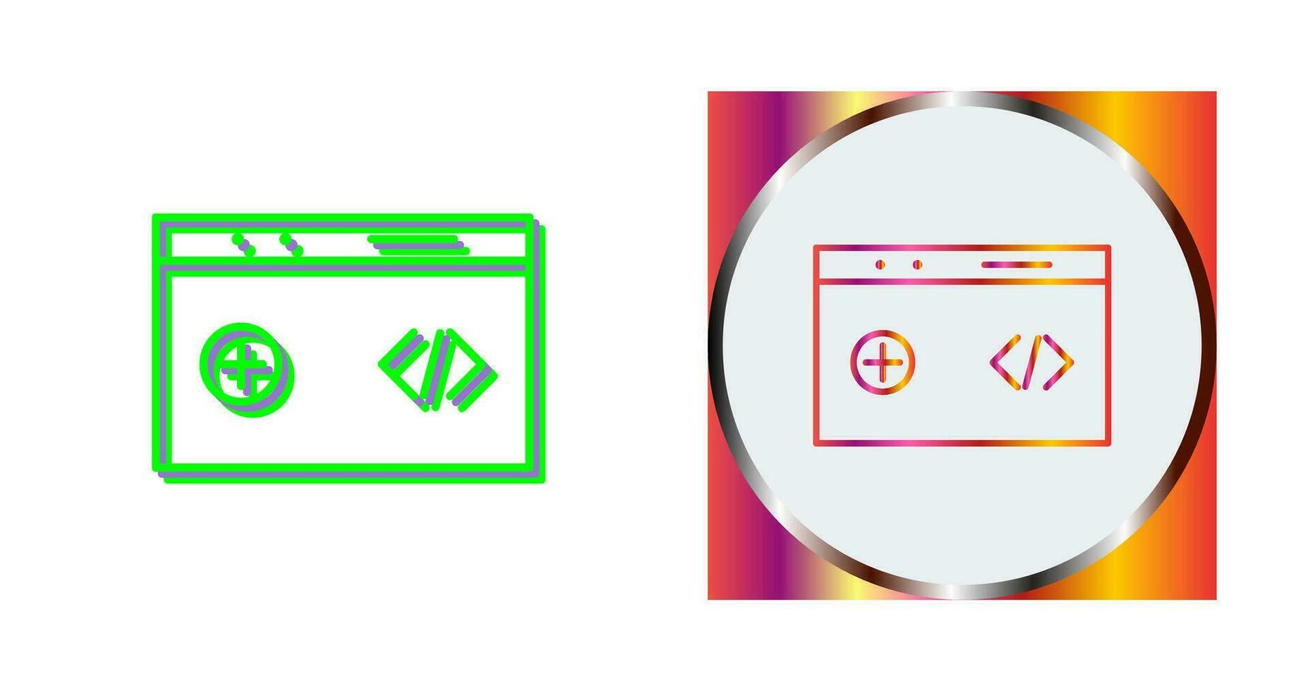 Unique Clean Code Vector Icon