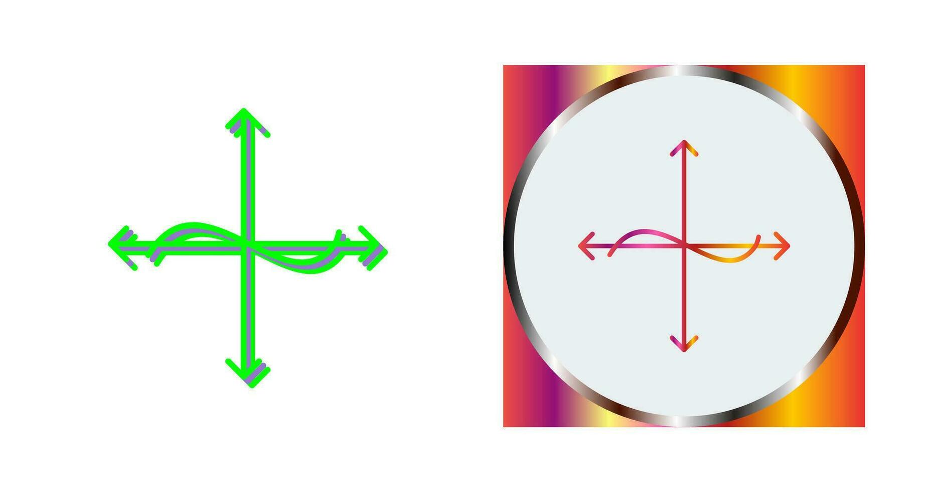 Unique Graph Vector Icon