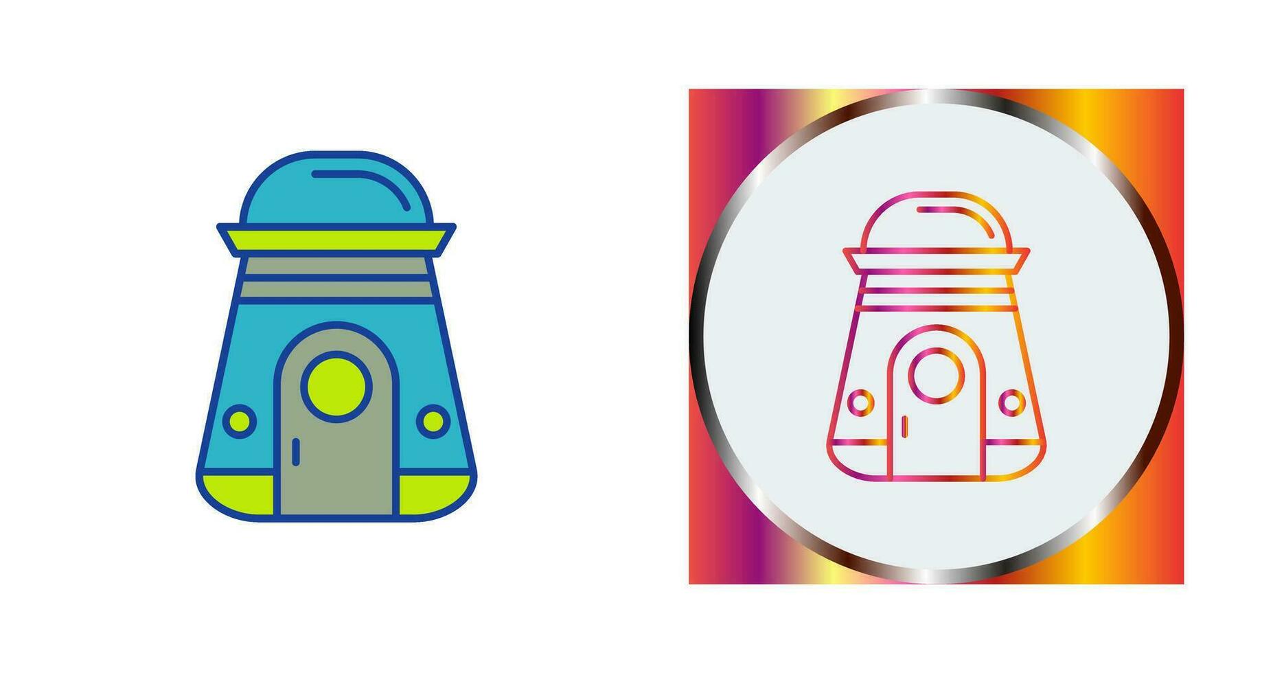 Space Capsule Vector Icon