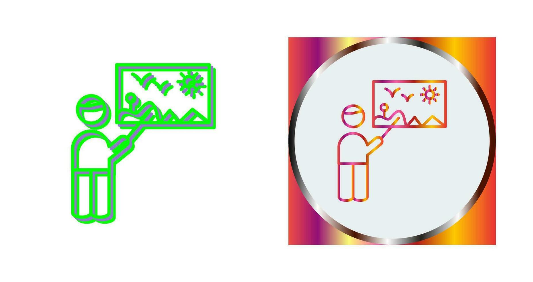 Art Museum Guide Vector Icon