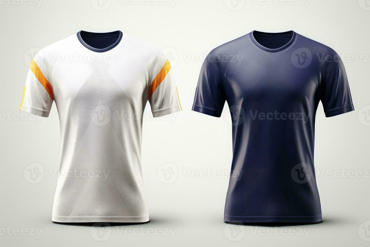 Mockup sports football team uniforms multicolors shirt, Generative AI illustration photo