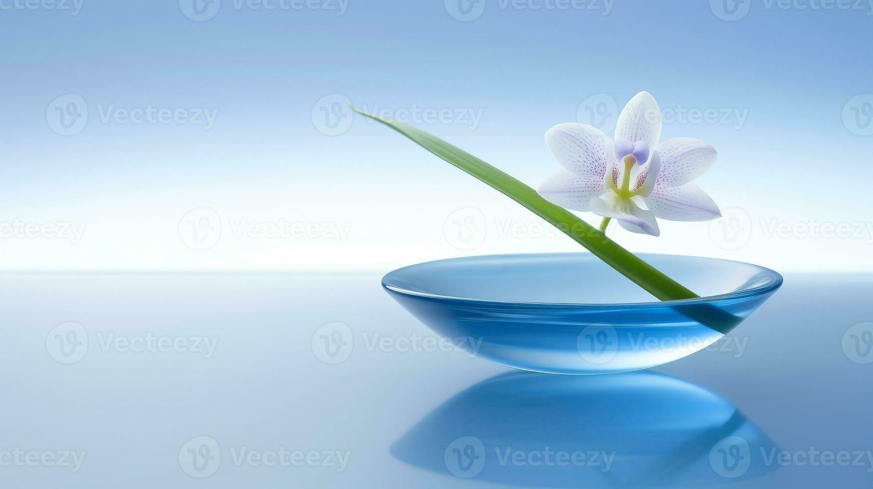 hermosa flor en florero fondo, de cerca con suave enfocar, generativo ai ilustración foto
