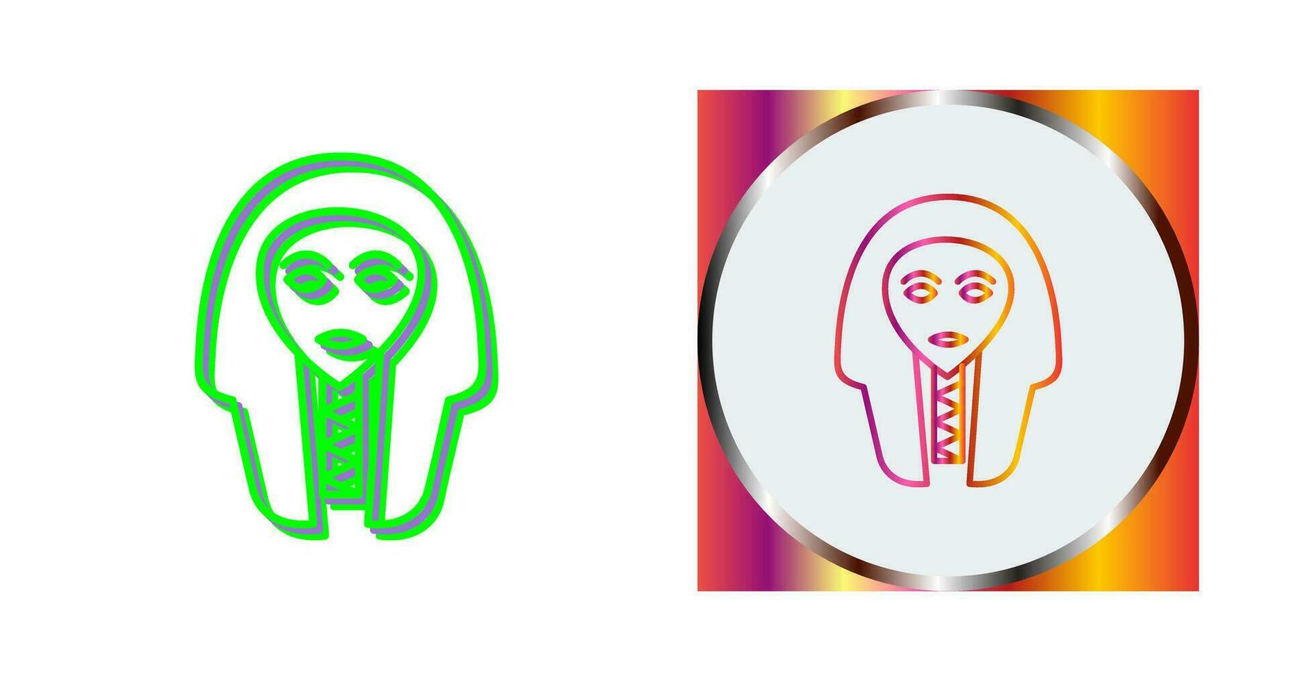 Egyptian Face Vector Icon